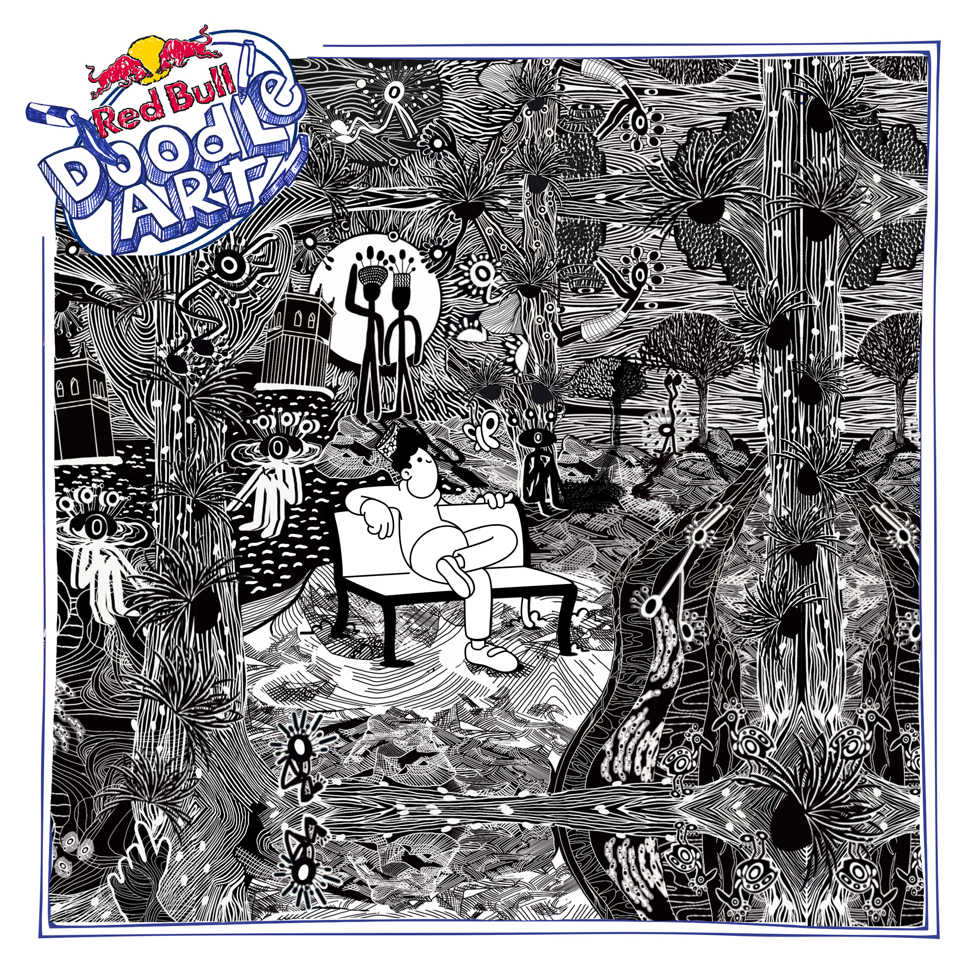 Red Bull Doodle Art Collection mentored by Burnt Toast #9945/12935