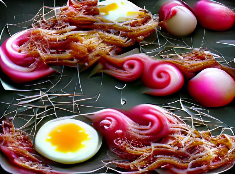 Make eggs every day, with shredded radish. Dip some bacon in the oil Party in your mouth! Sunn O)))