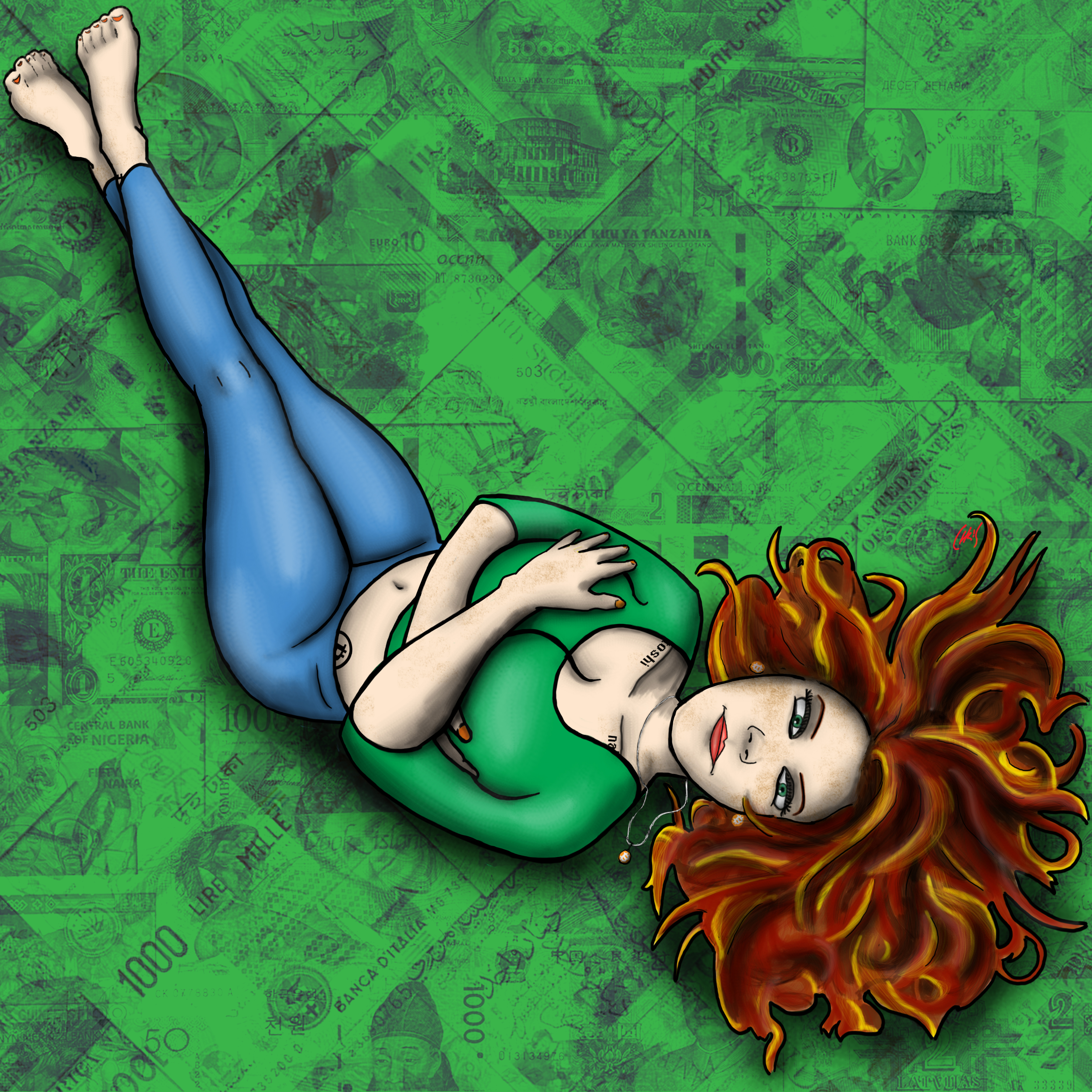 Undercover Bitcoin Lover Pinup