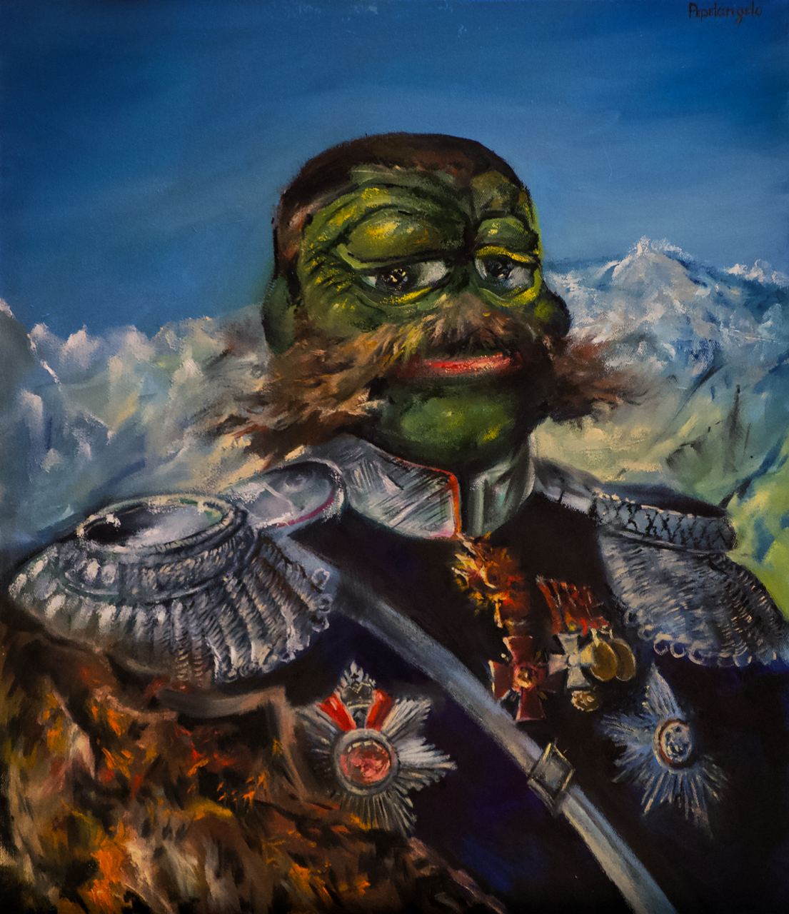 Awarded Pepe with Moustache