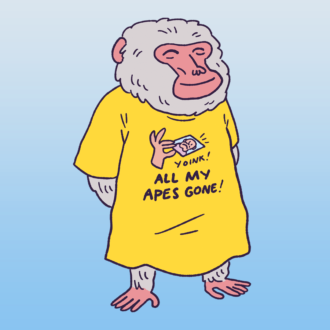 Baboon Apes Gone #1290