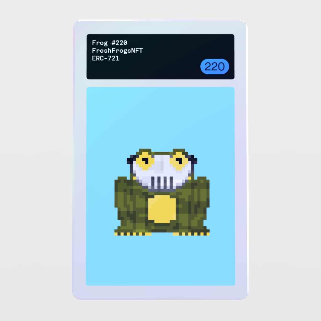 Minter Token - FreshFrogsNFT #220