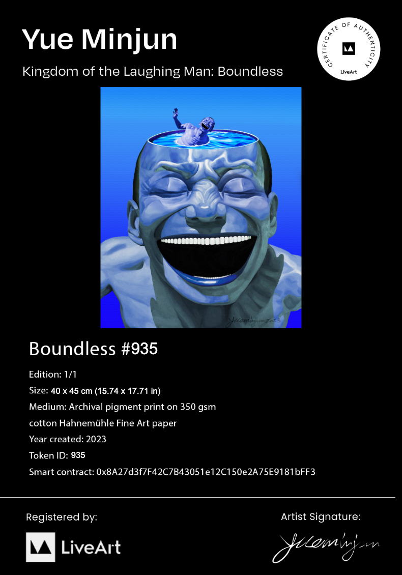 Certificate of Authenticity for Boundless NFT 935