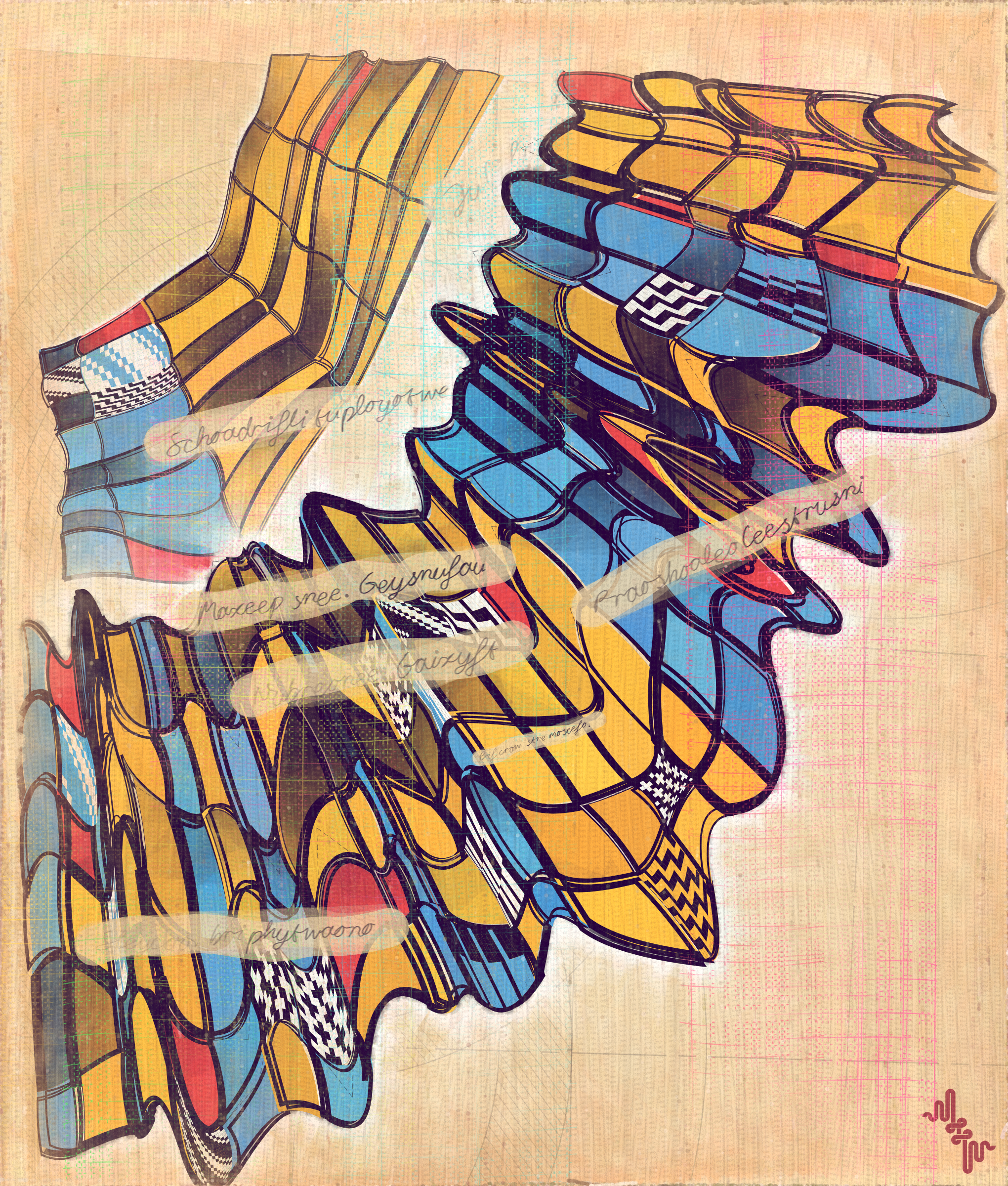 Amplitudes of Canvas #166