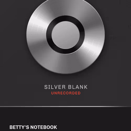 Betty's Notebook Silver Blank