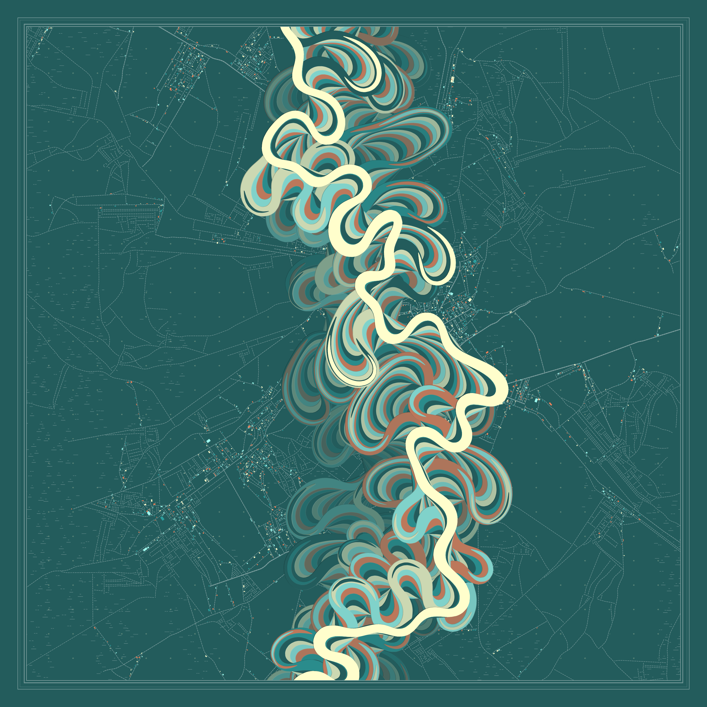 Ancient Courses of Fictional Rivers #241