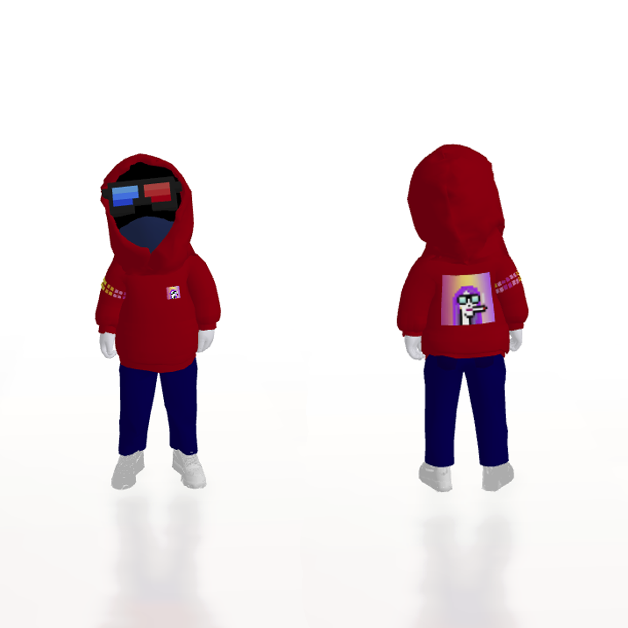 DYNAMIC PFP HOODIE AVATAR RED
