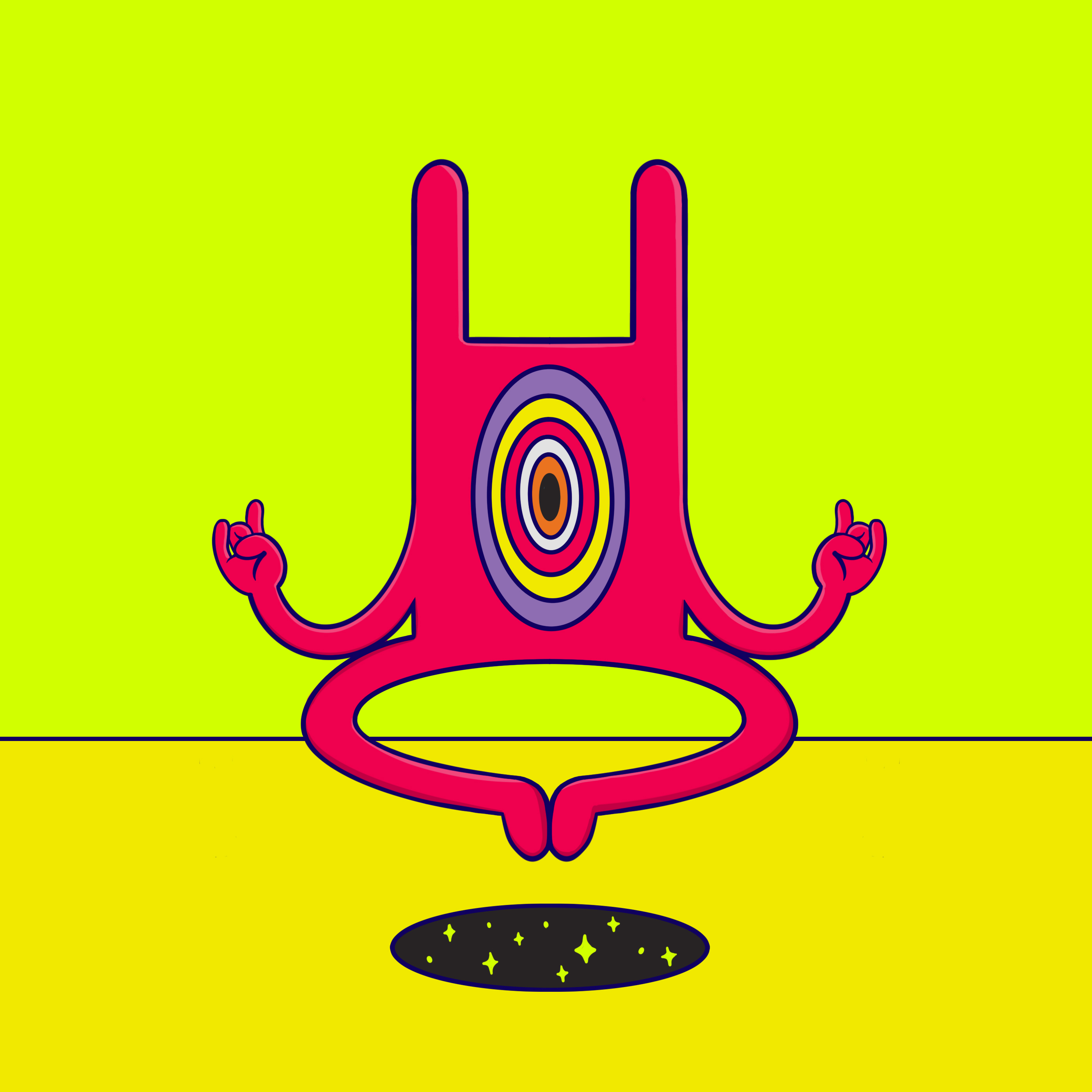 Meditation Rabbit #166