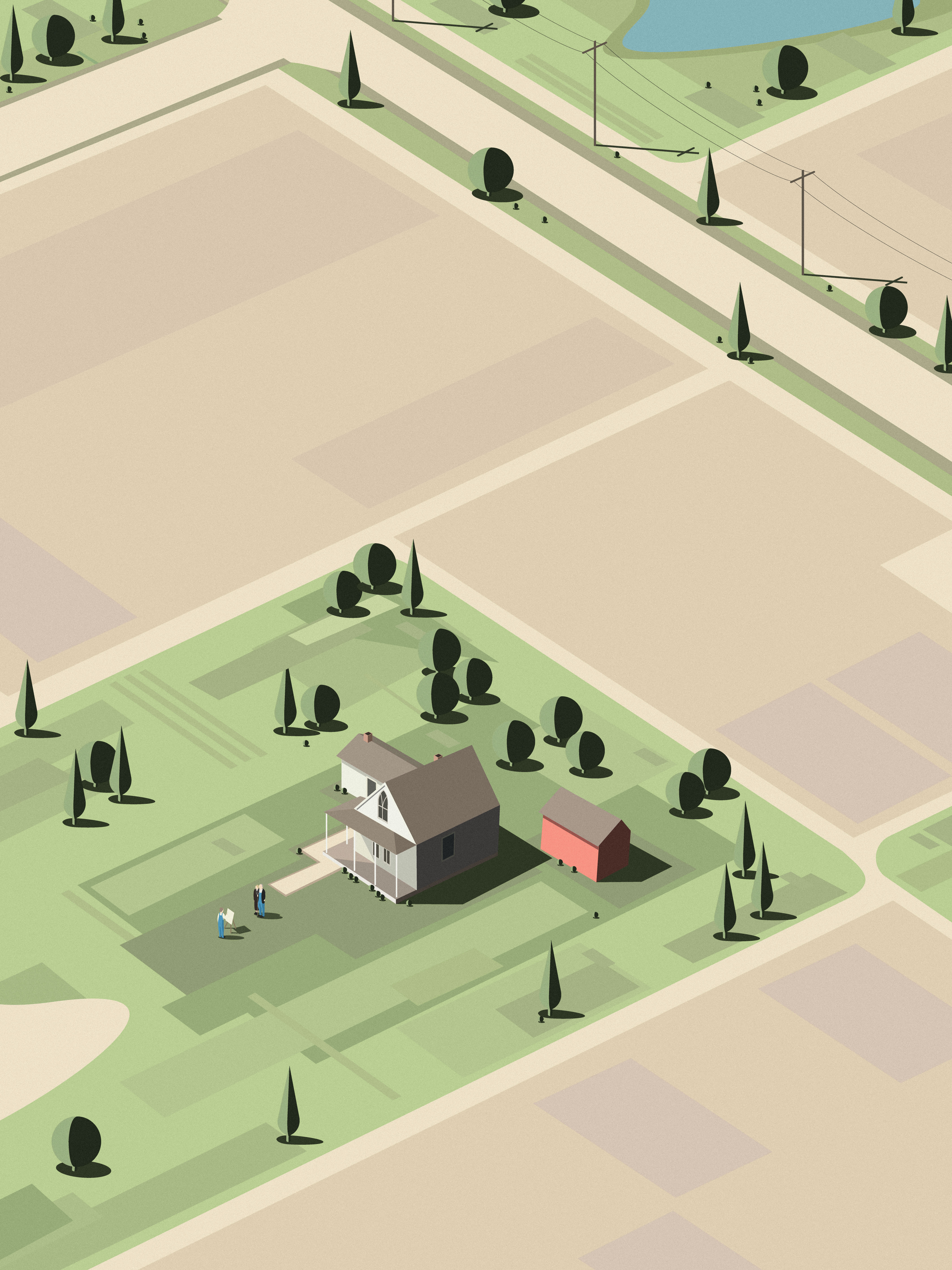 Painting American Gothic