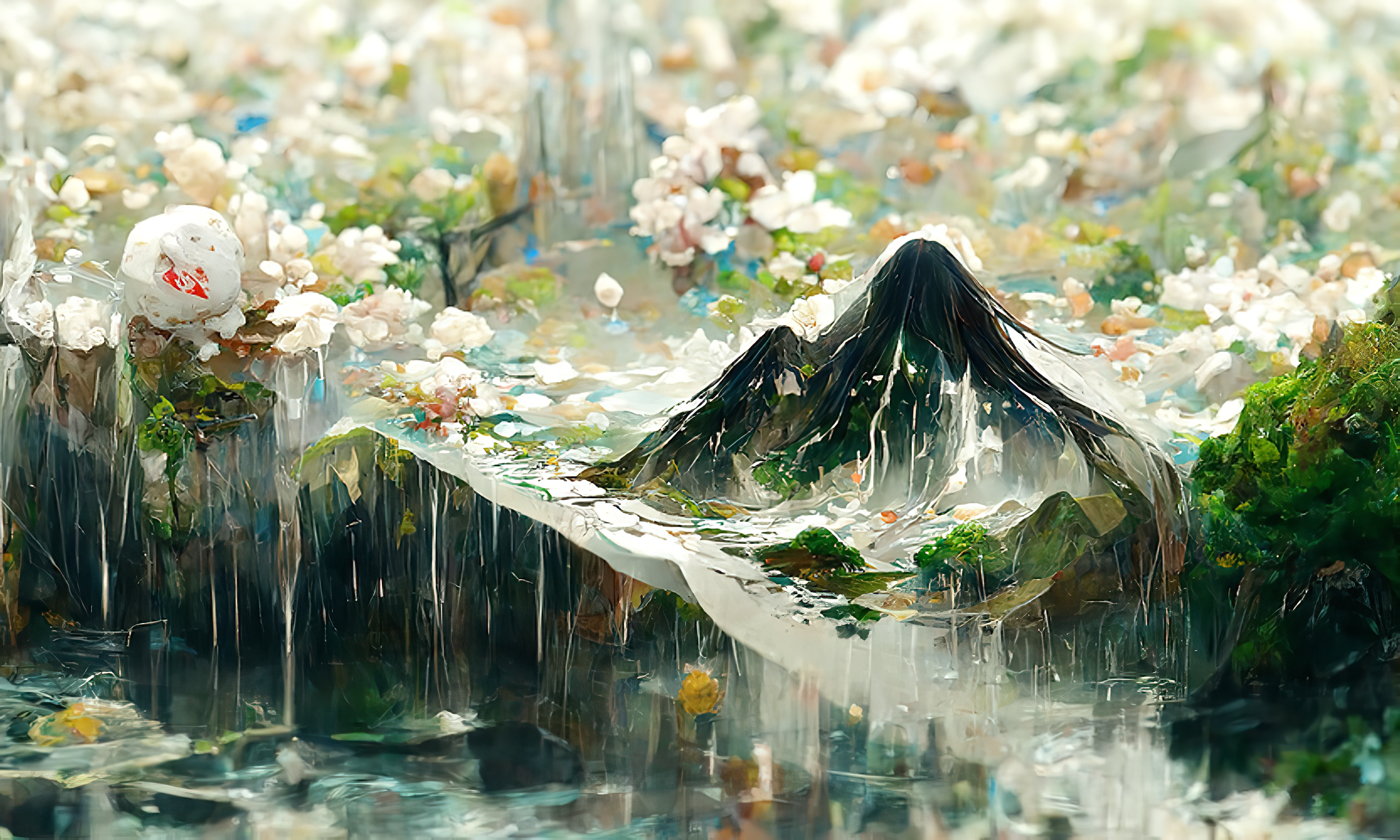 我を待つと 君がぬれけむあしひきの 山のしづくに ならましものを