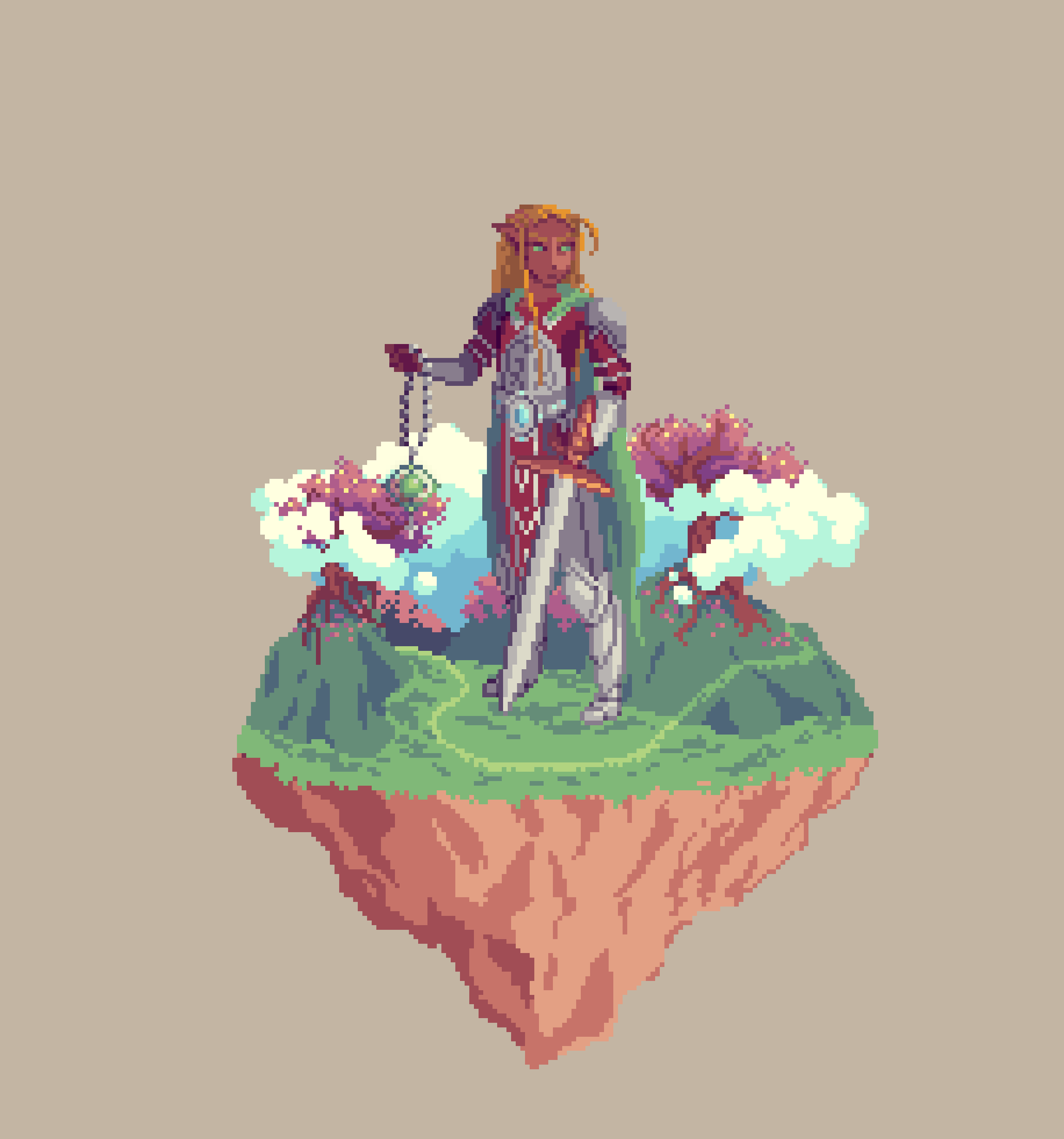 Dawn Elf Sanctuary Cleric from The Glade