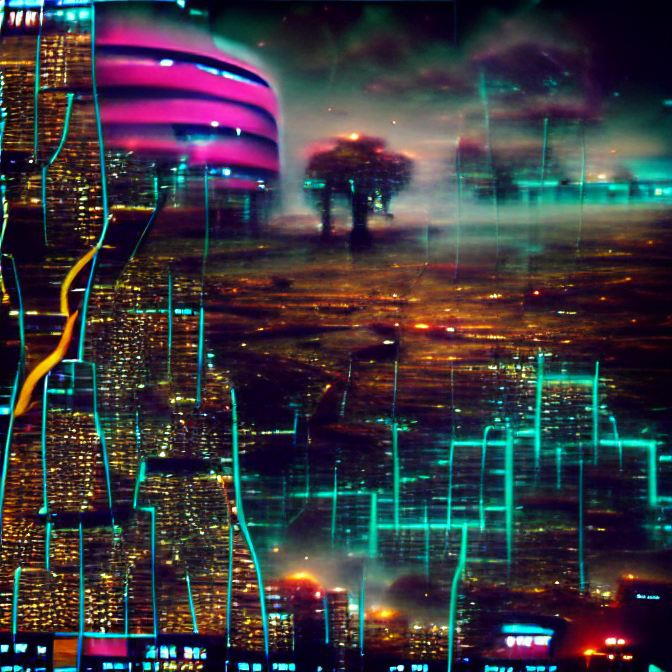 Cyberpunk Landscape 14