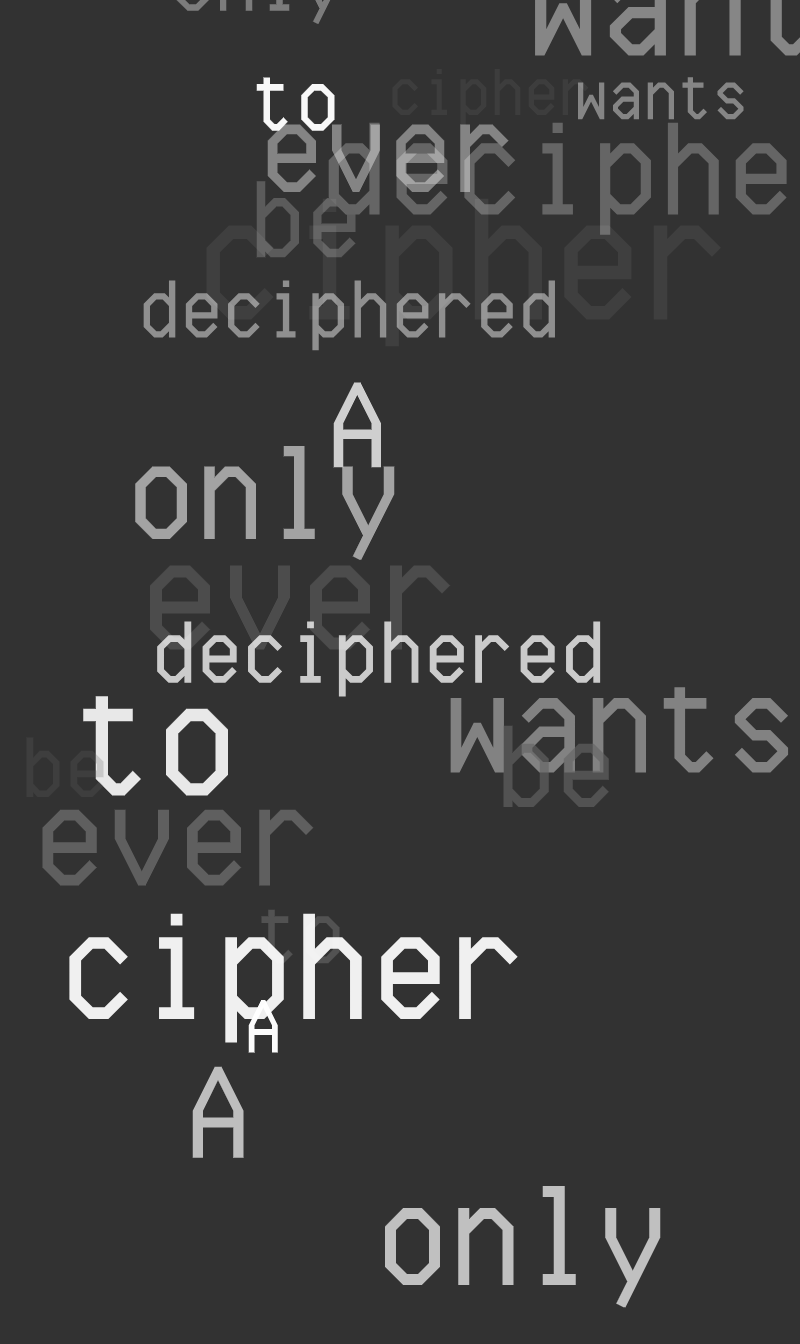 CRYPTIC POEMS #194 | AOLS #951