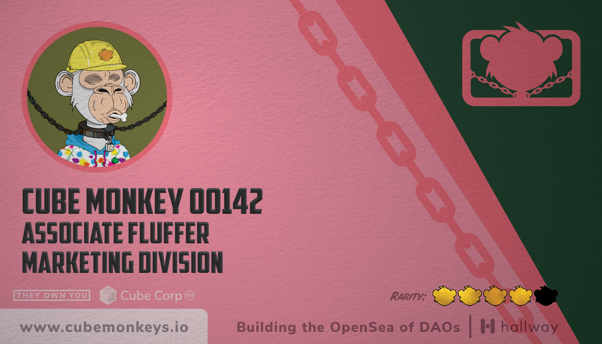 Cube Monkey #142's Business Card