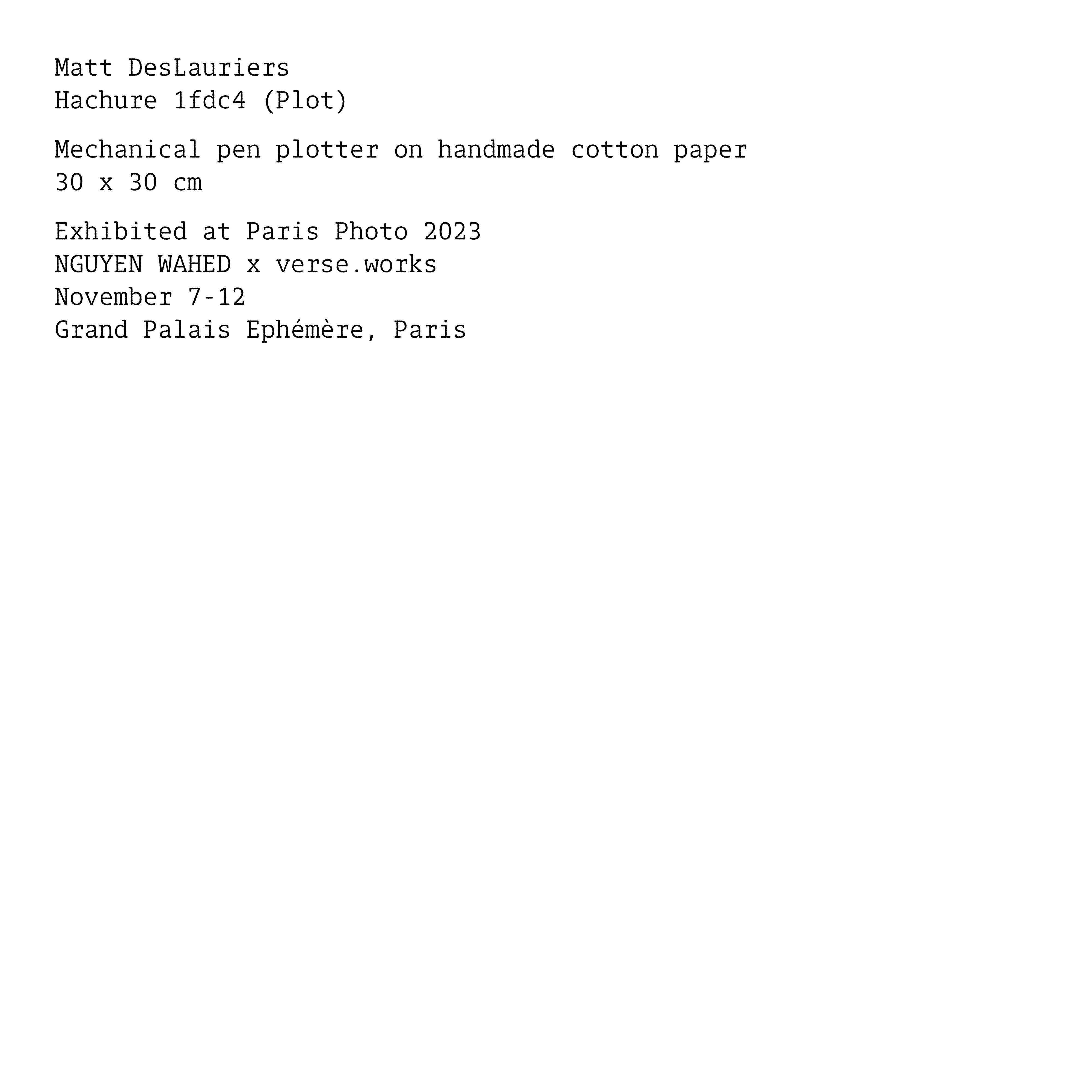 Hachure 1fdc4 (Plot) #1