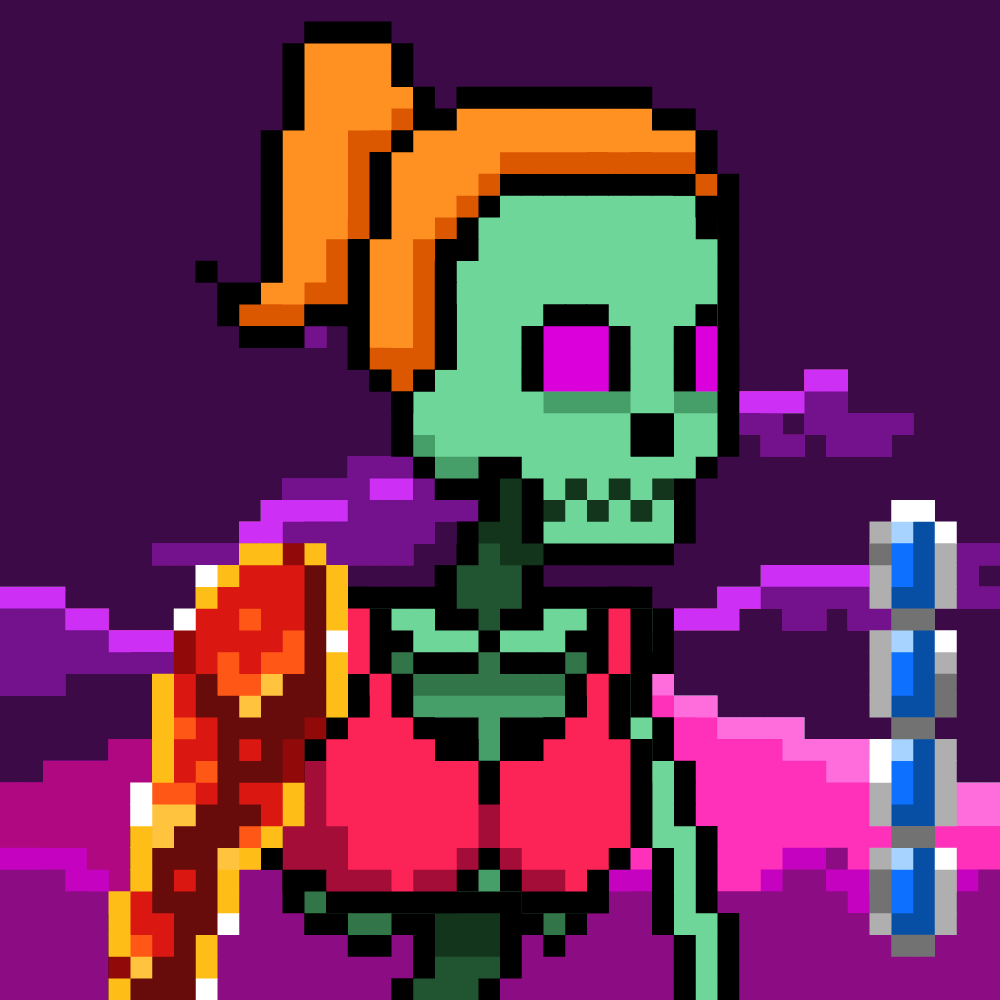 Ordinal Ladies Skull #4095