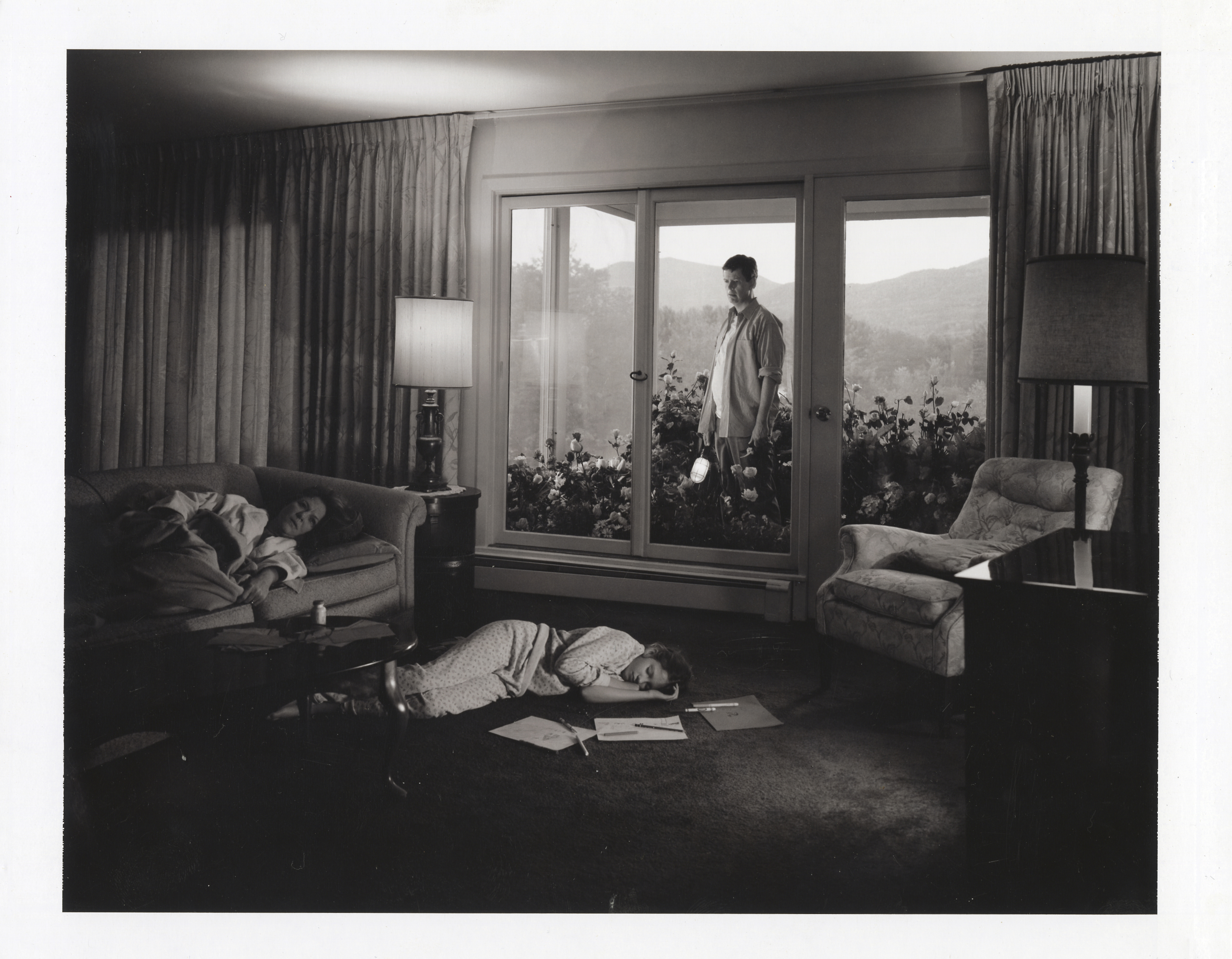 Dream House, 2002, [Baker Living Room] 8 x 10 Black and White Polaroid Study [No. 1]