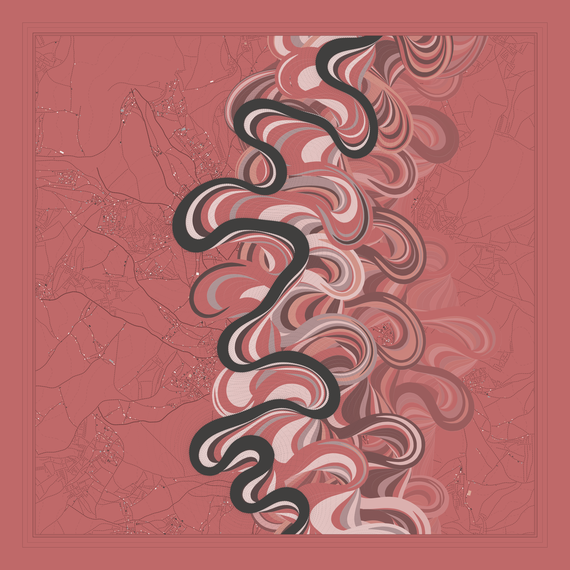 Ancient Courses of Fictional Rivers #416