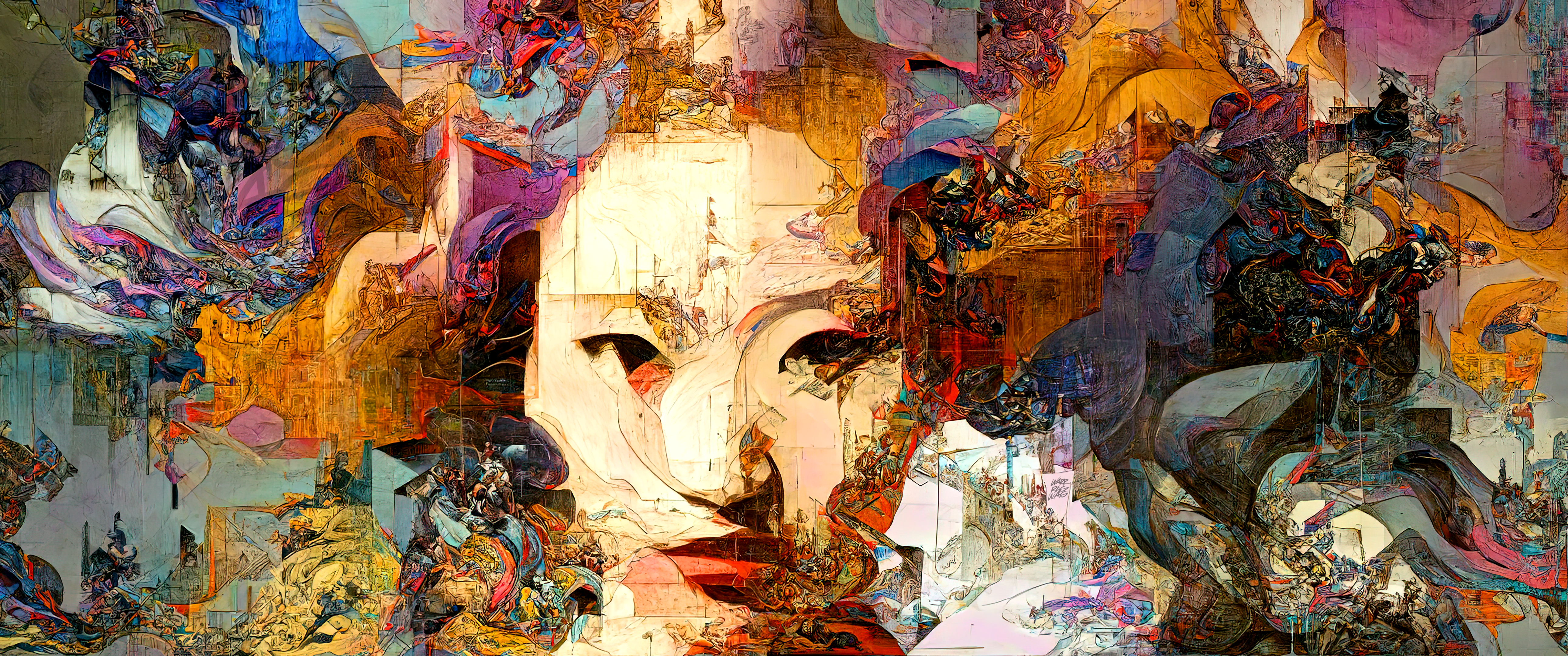 A face in an artificial dream 09