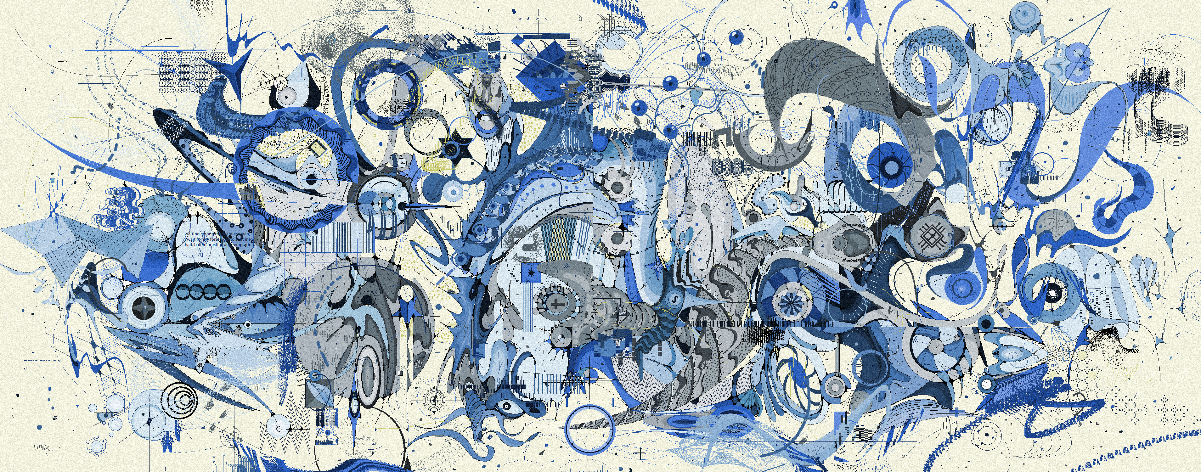 blue wing on a dry terrain