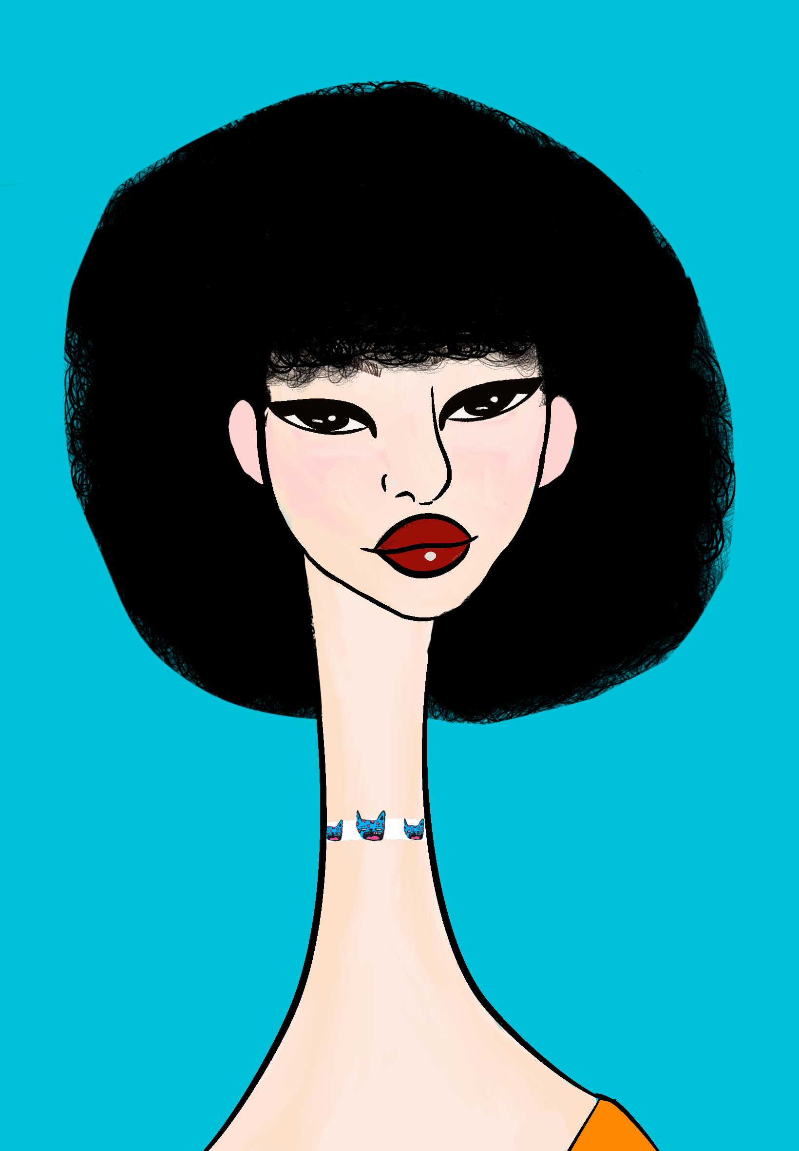 Long Neckie Lady #2148