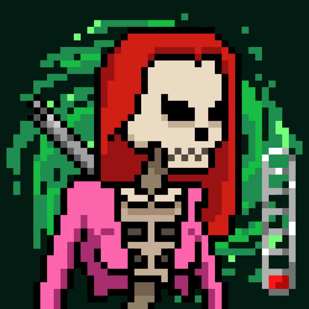 Ordinal Ladies Skull #6269