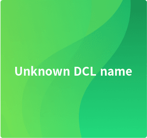 Unknown DCL name