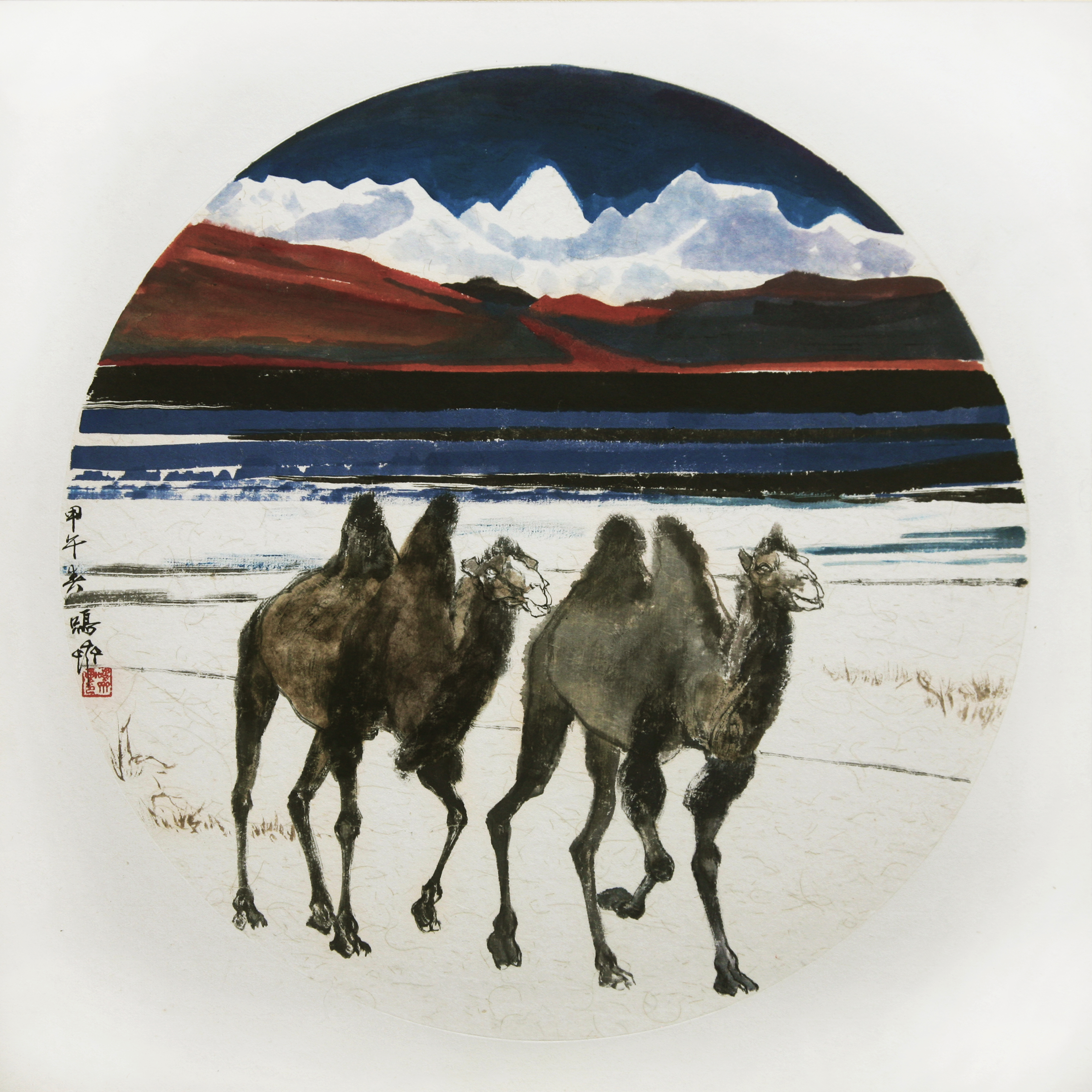 驼影流浪步 流浪舞步踏沙行， 瀚海为台韵自生。 长风漫逐孤驼影， 步步遥向远天程。 English Translation Wandering Steps of the Camel Wandering steps tread the sand, on and on it goes, The vast desert a stage, its own rhythm grows. The long wind chases soft the lone camel’s shade, Far steps stretch toward the horizon, far and unmade.        以“沙漠之舟”为主题写一首骆驼诗并翻译 以“驼铃悠悠”为主题写一首骆驼诗并翻译。 以“坚韧的步伐”为主题写一首骆驼诗并翻译。