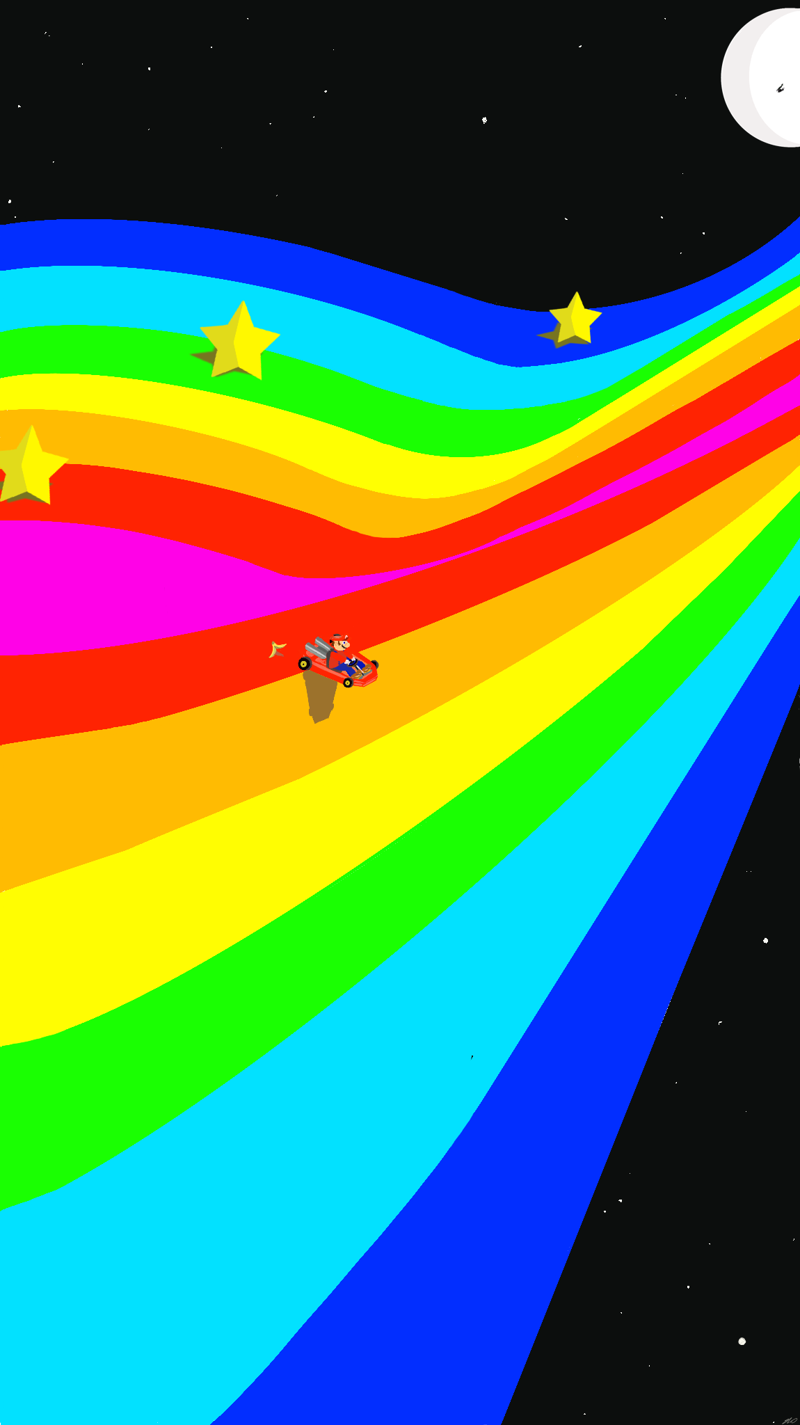 Rainbow Road to the Moon