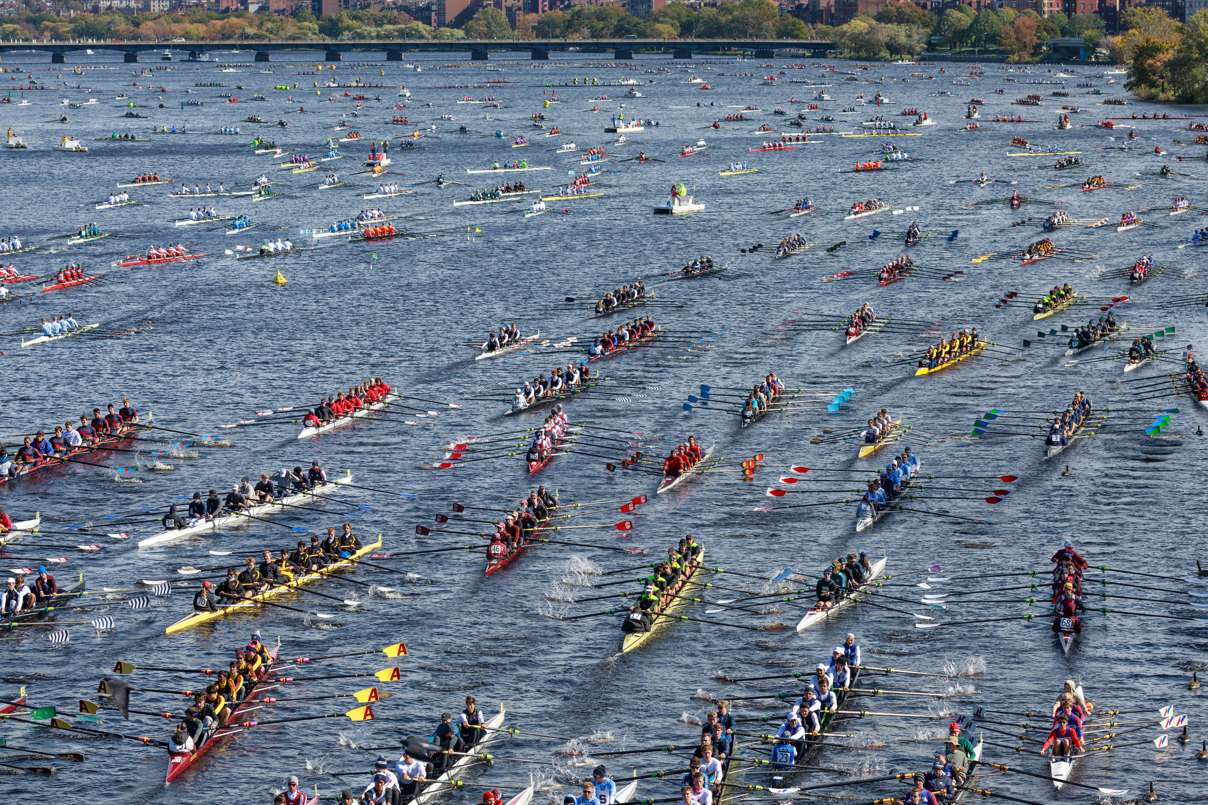 Head of the Charles Regatta and Mass Ave Bridge