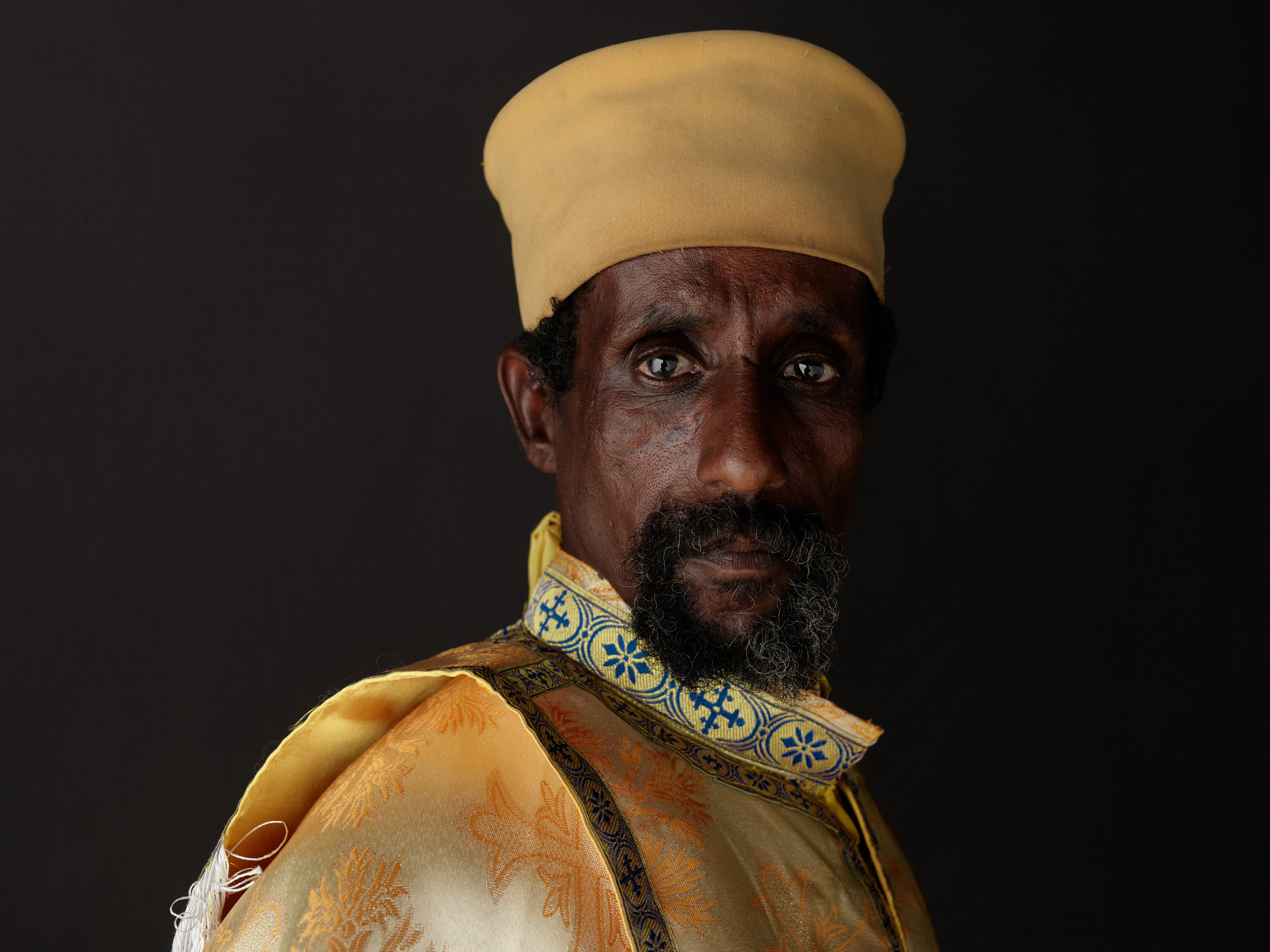 Ethiopia - Portraits - Portrait of Aba Gebreselassie, an Orthodox priest  