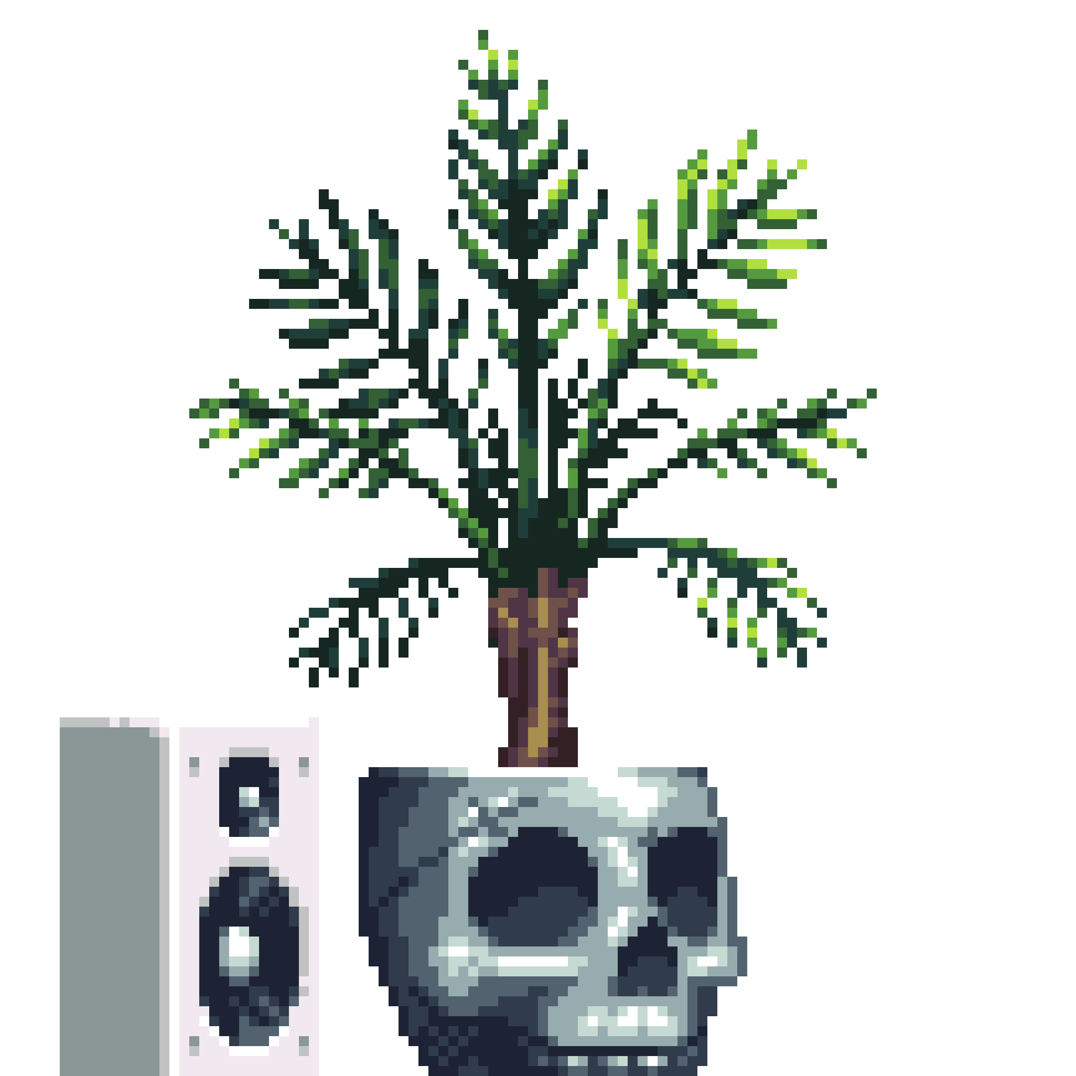 Areca Palm in Metal Skull pot with Speaker