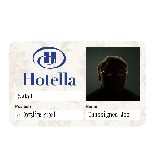 32 Ⓡ / week, Hotella