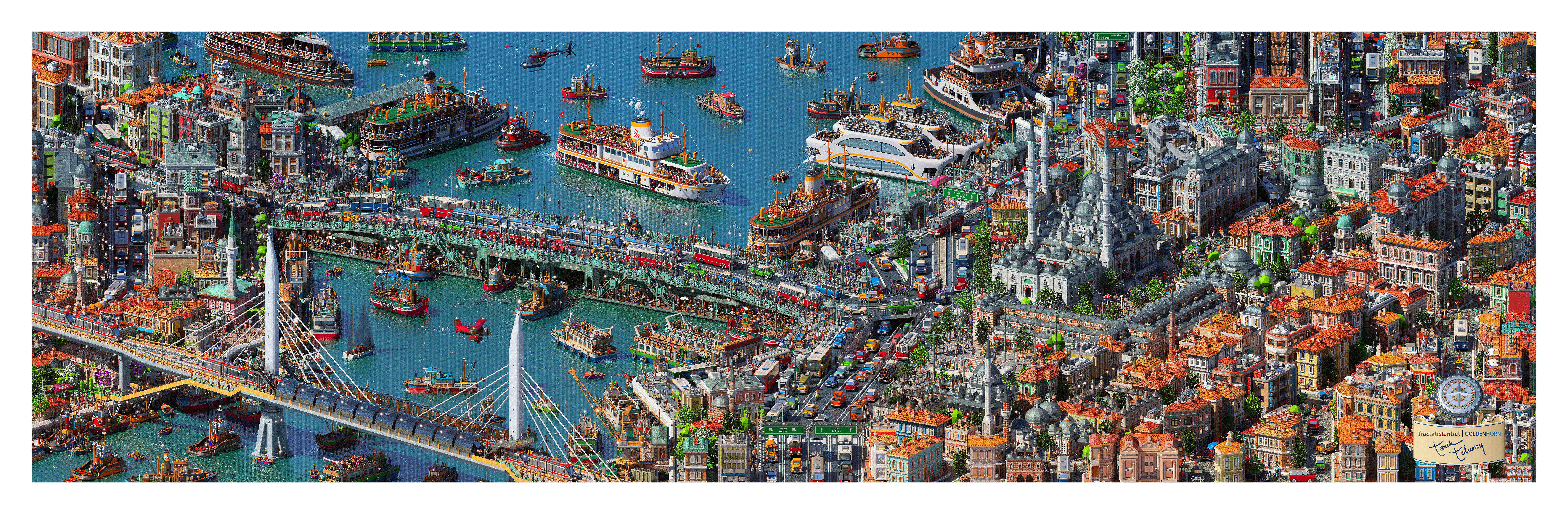 Fractal Istanbul - GOLDEN HORN #100