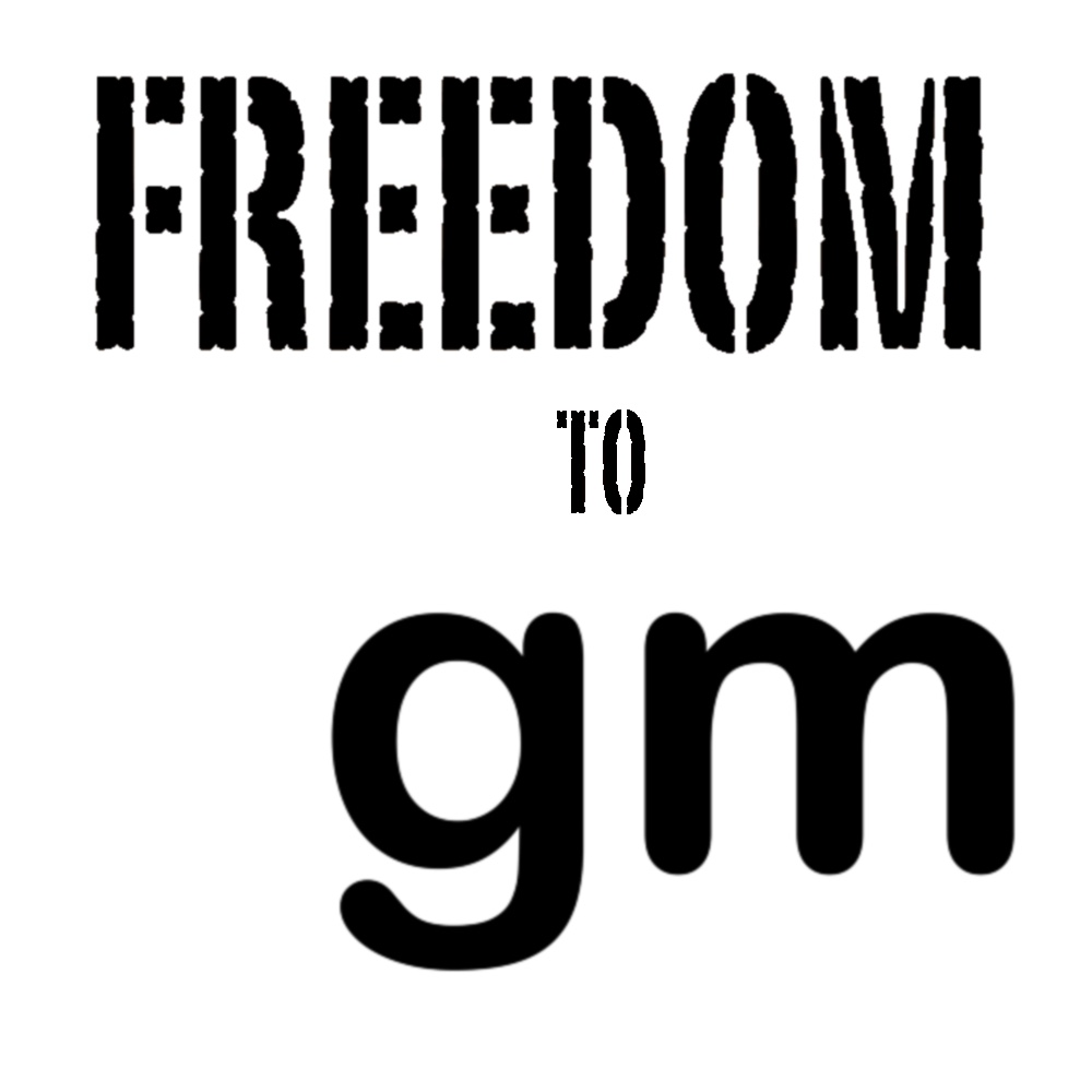 B/W freedom to gm