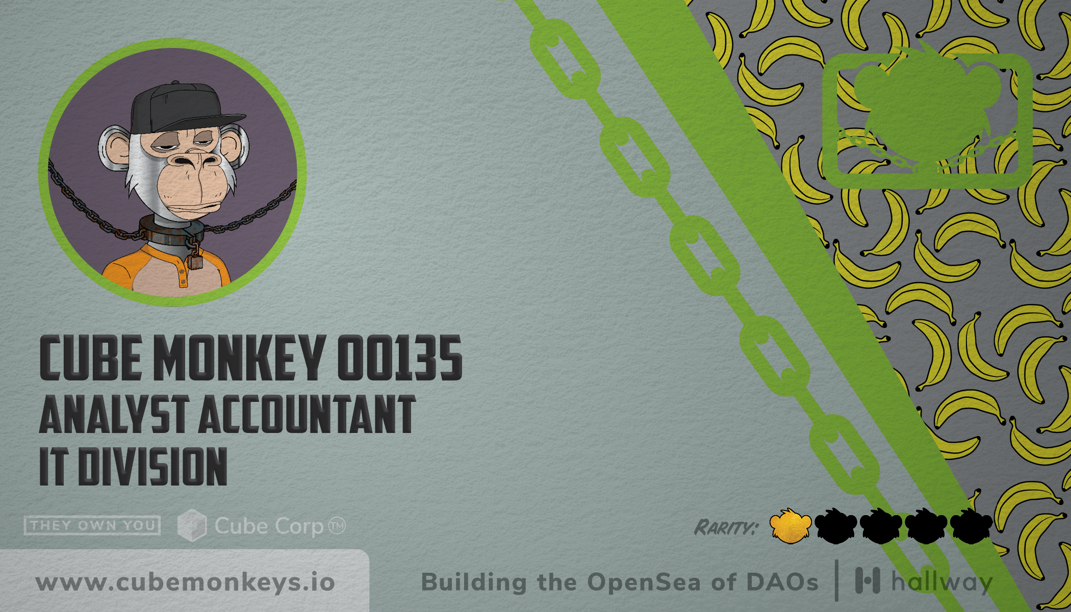 Cube Monkey #135's Business Card