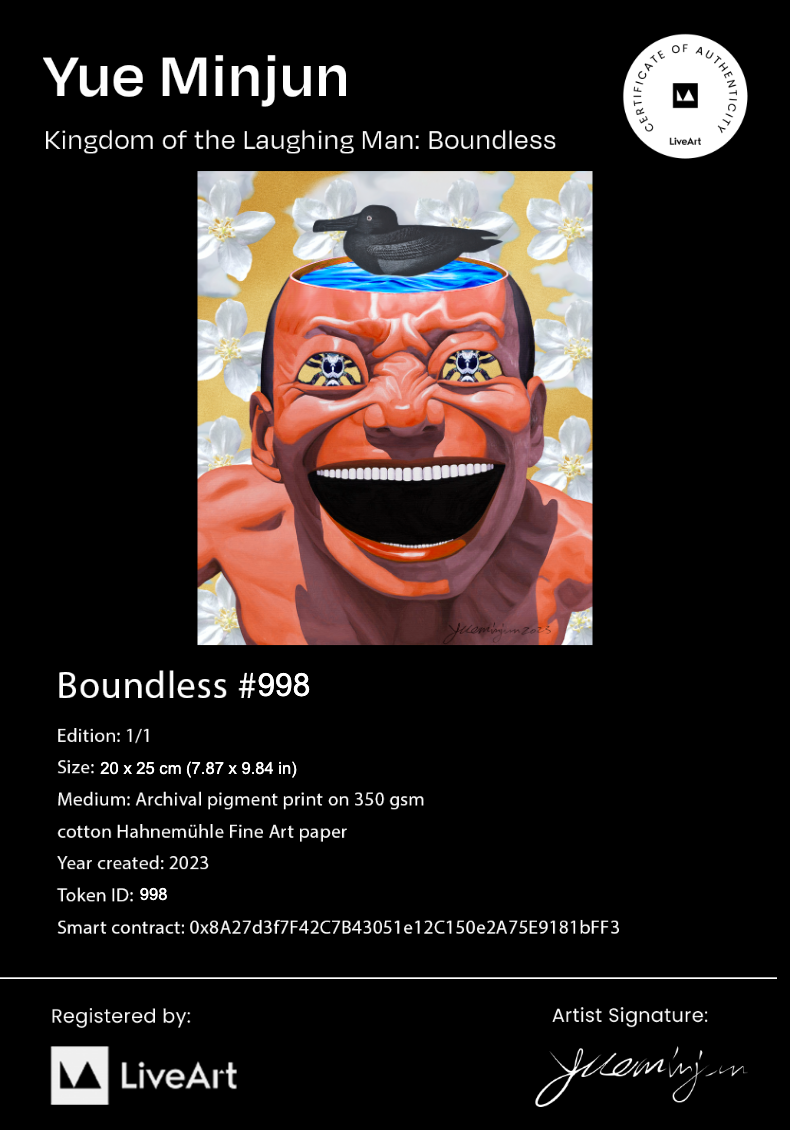 Certificate of Authenticity for Boundless NFT 998