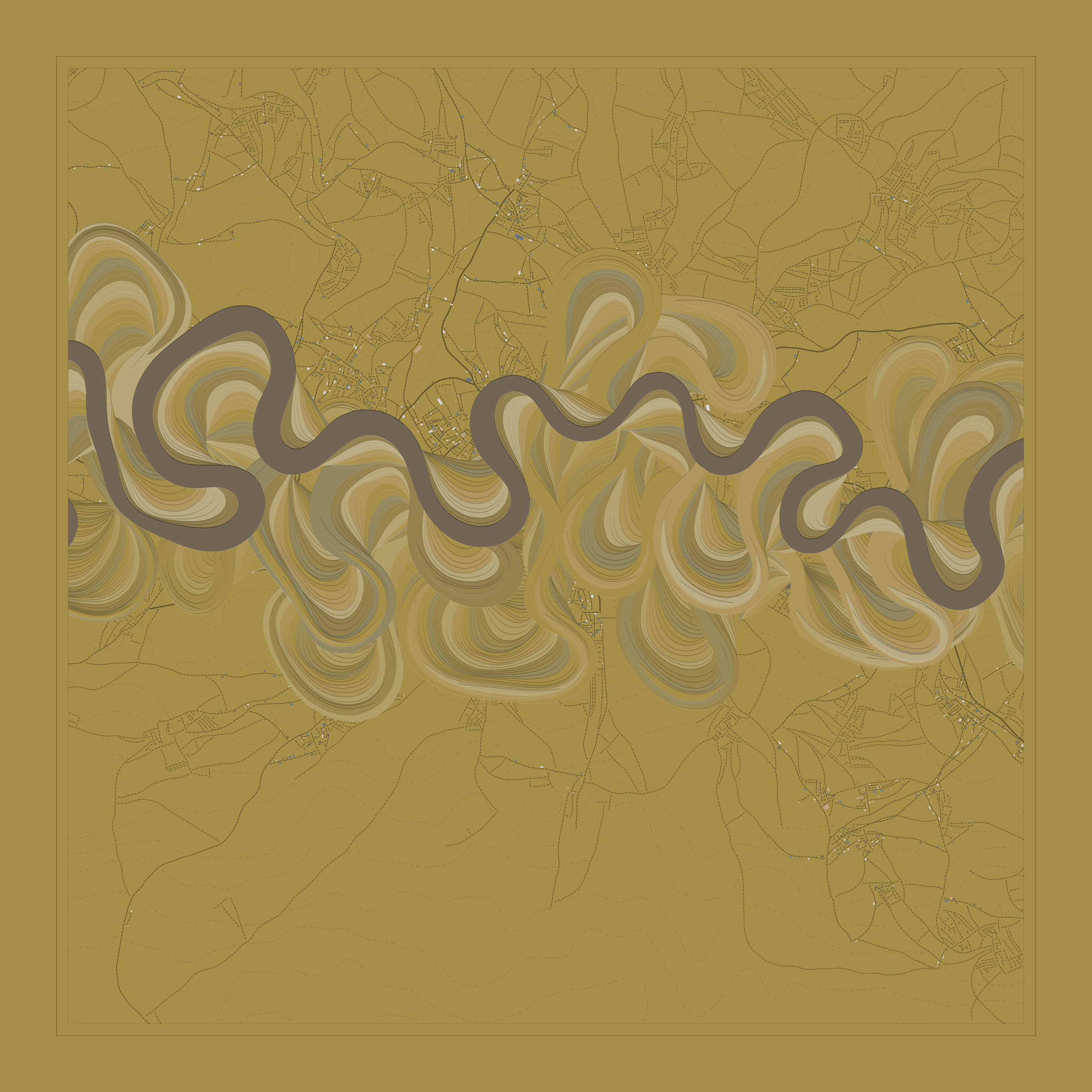 Ancient Courses of Fictional Rivers #424