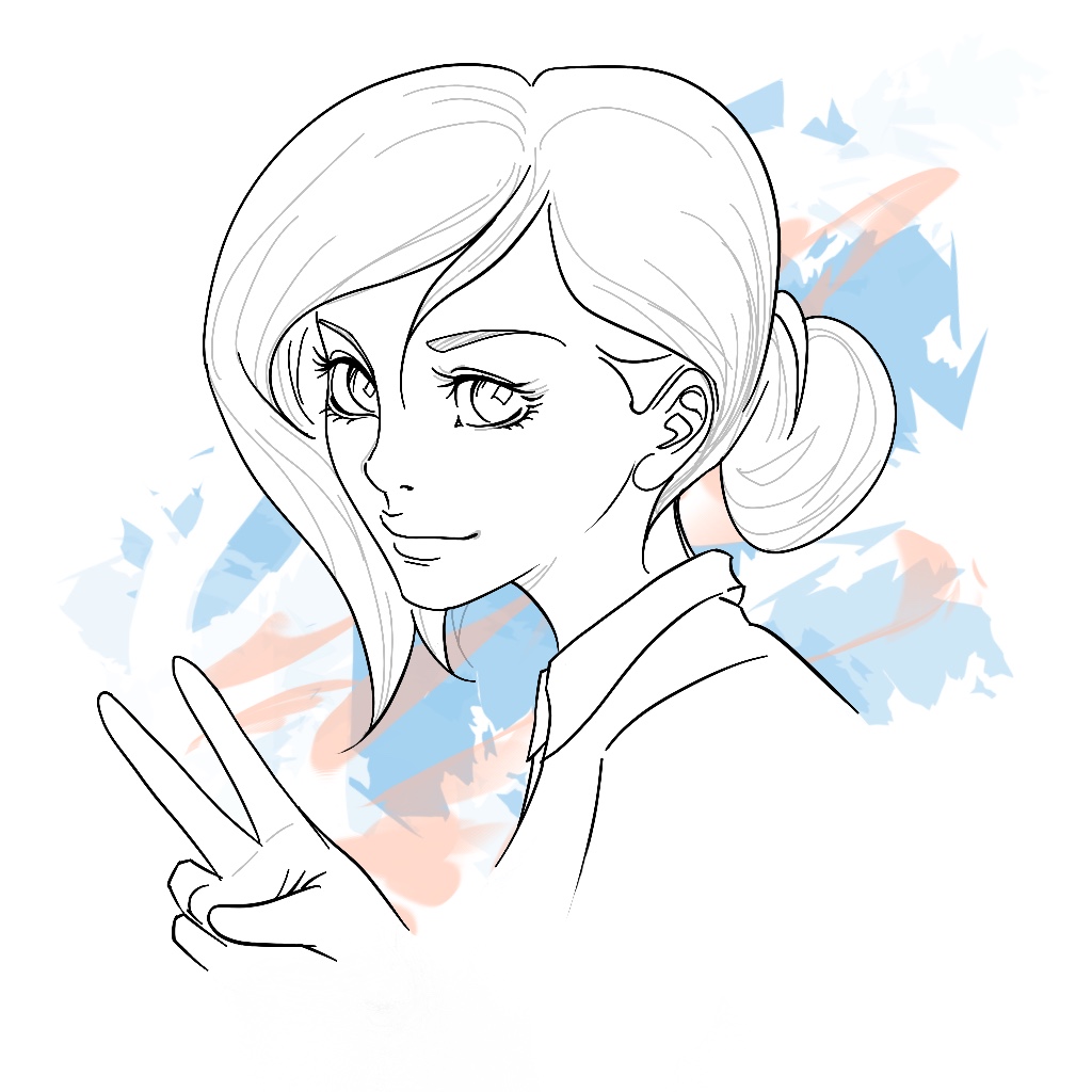 Cute Girl with Peace Sign