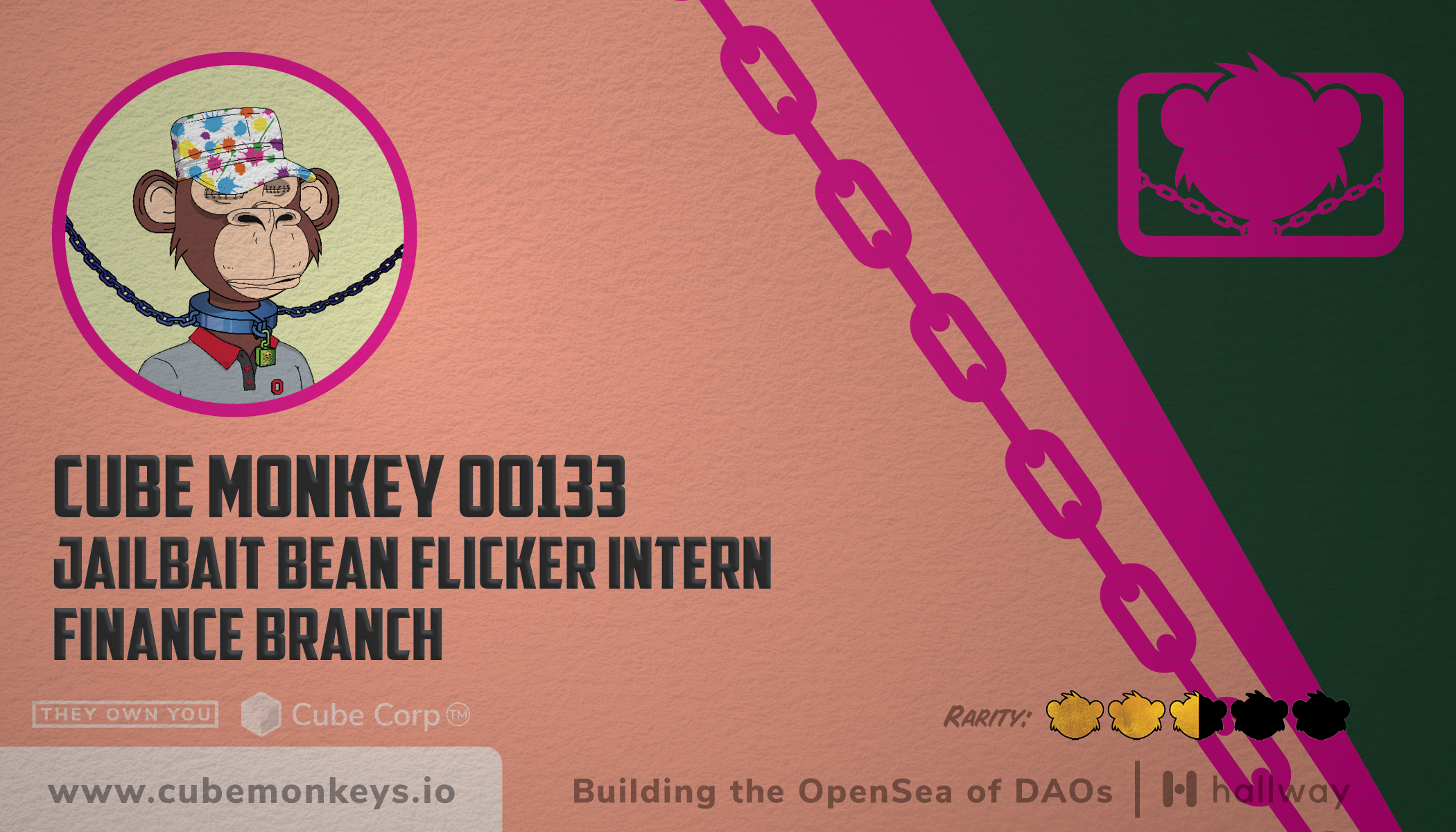 Cube Monkey #133's Business Card