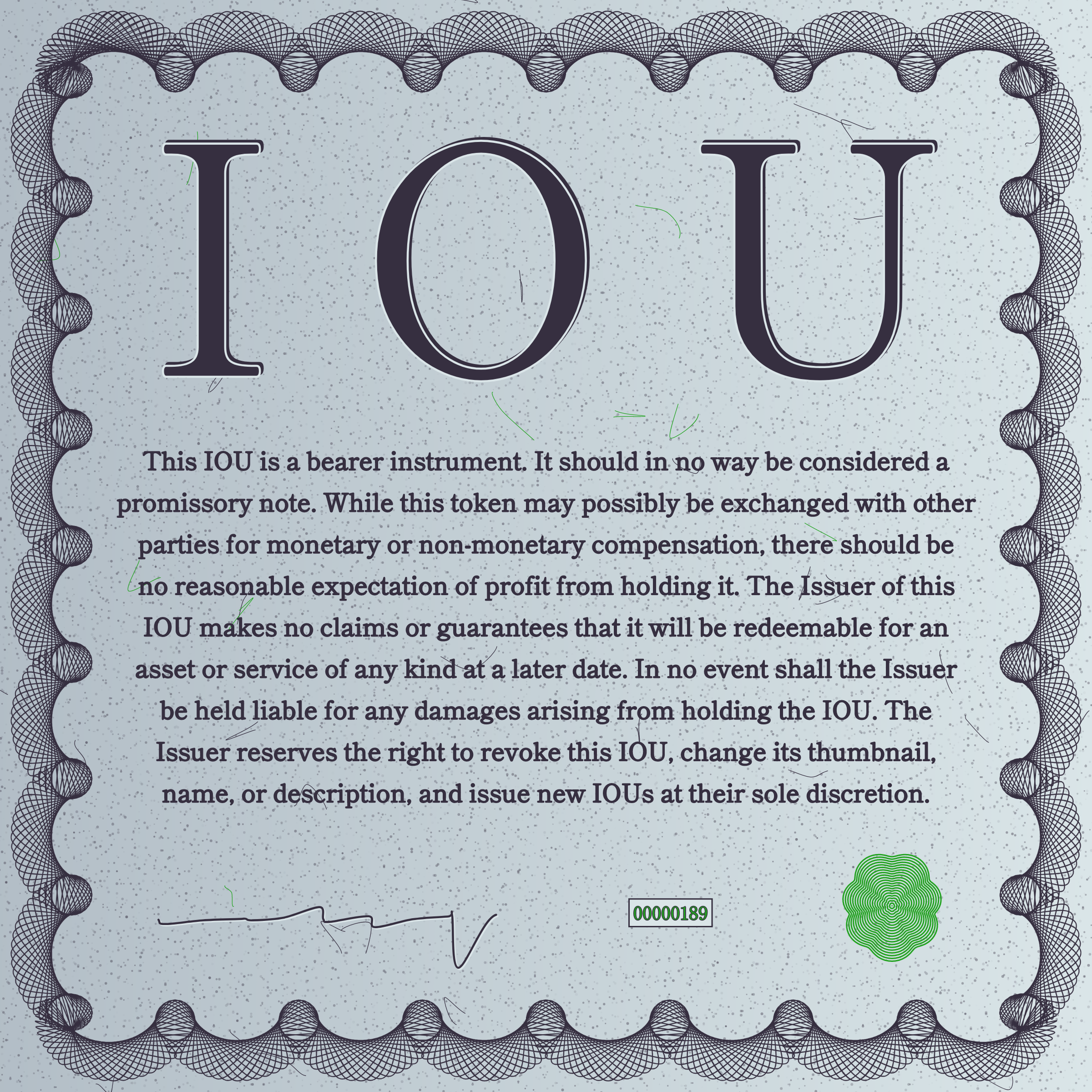IOU #189