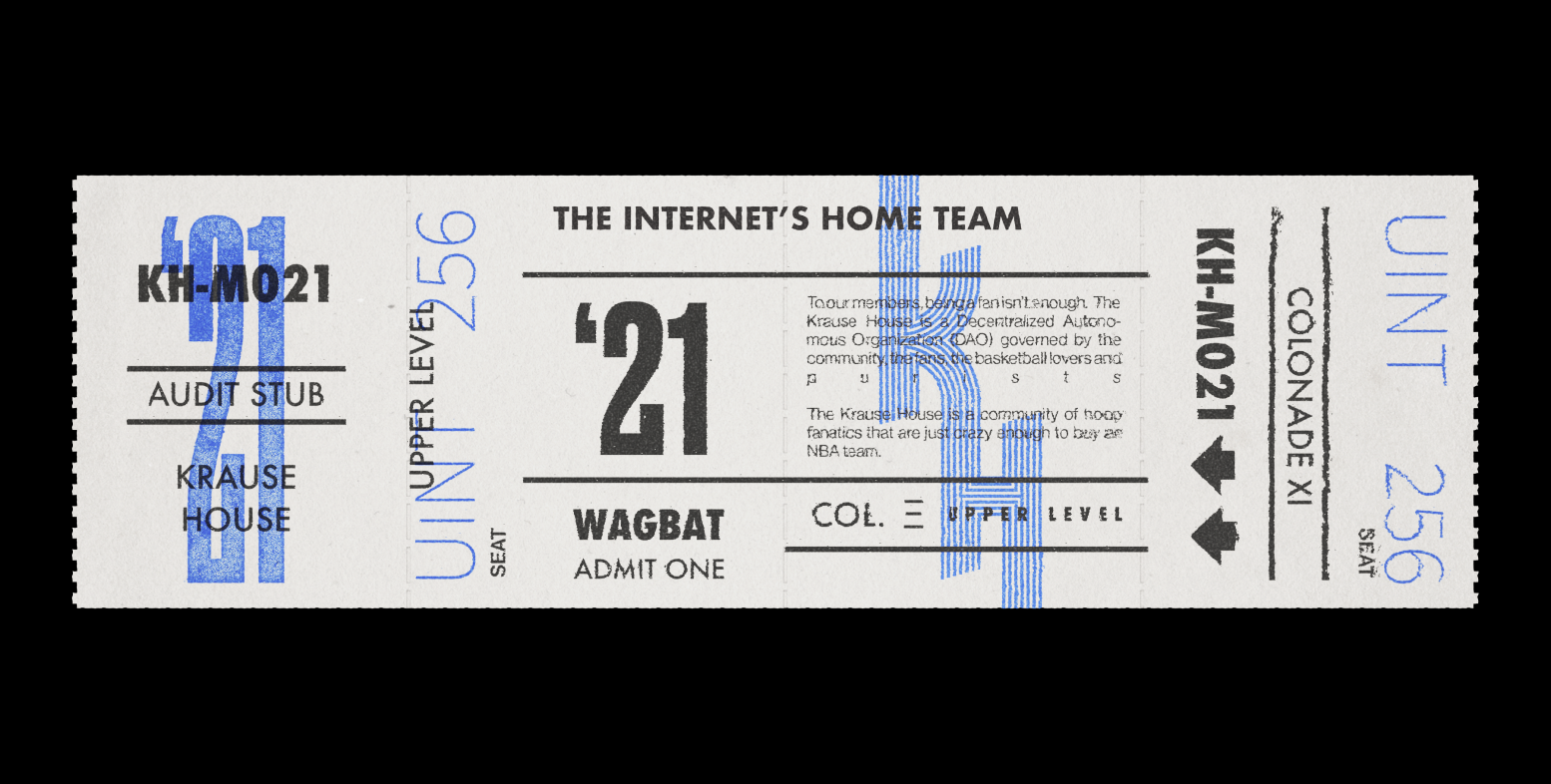 Upper Level Genesis Ticket to Krause House 1152/1500