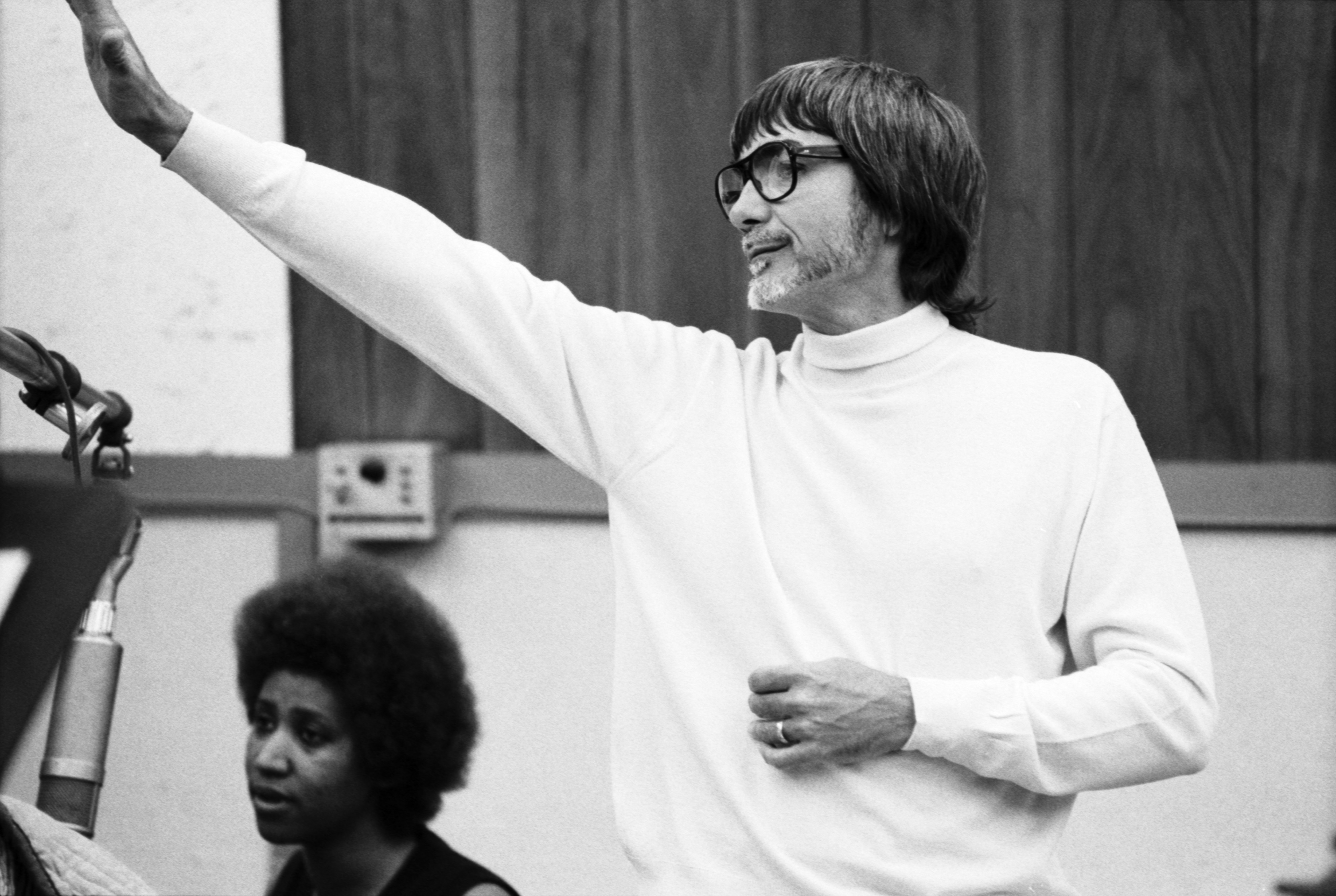 Aretha Franklin & Tom Dowd Photographed By David Gahr