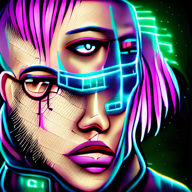 Cyberpunk Portrait 12
