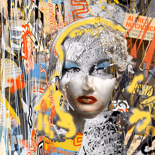 GRAFFITI PORTRAIT [HOLLYWOOD PIXELATIONS #19