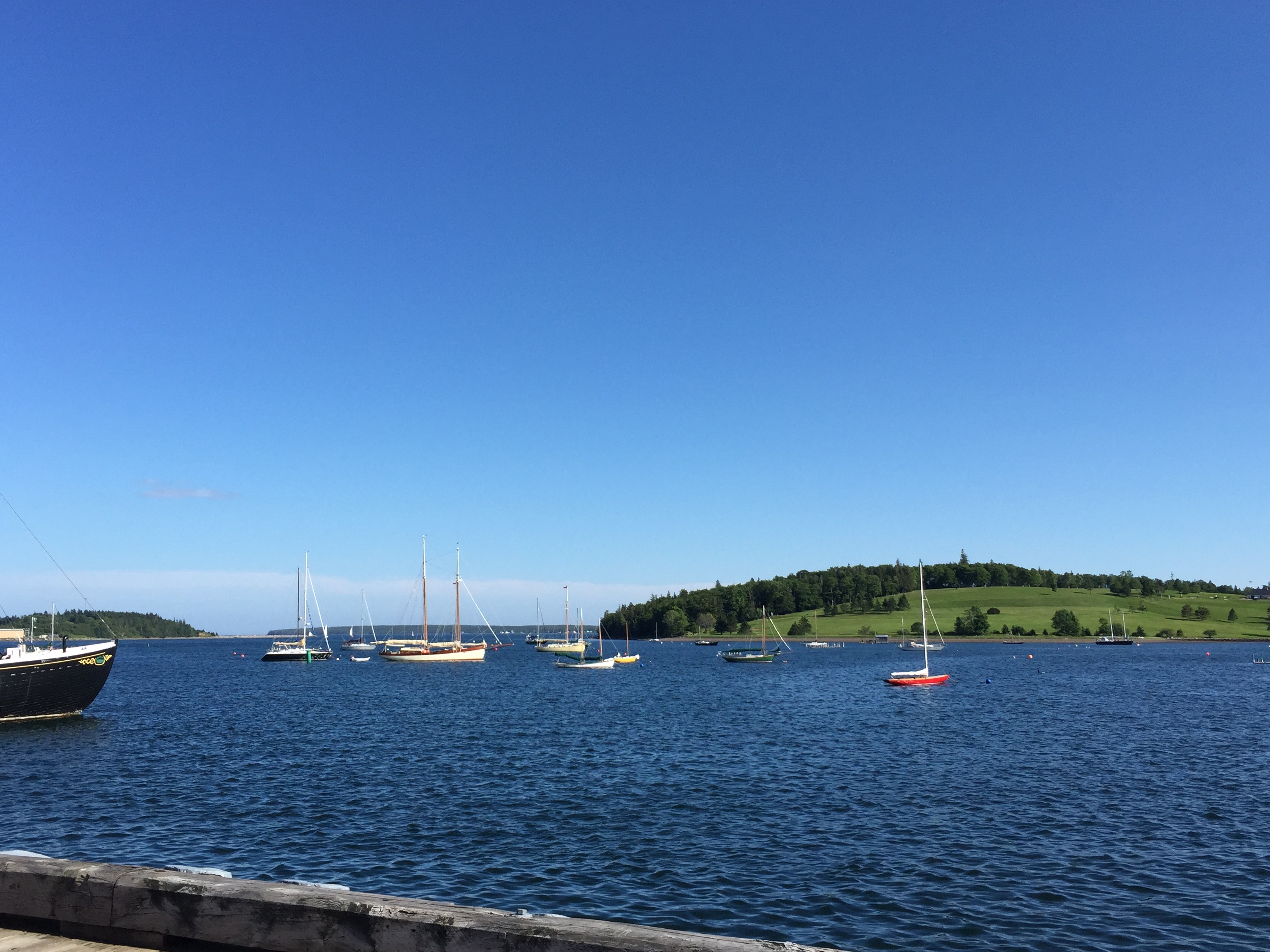 Boats in Lunenburg Nova Scotia Harbor