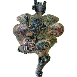 Robot Break Artist With Tribal Tattoos