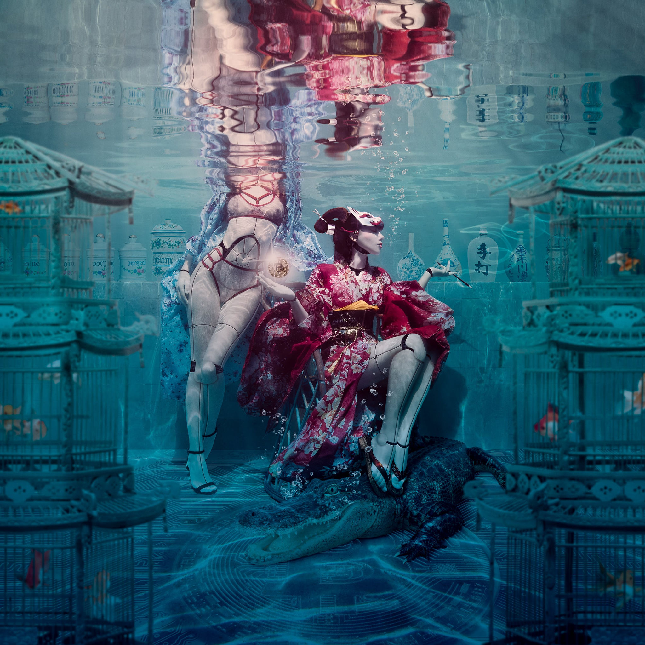 The underwater Queen