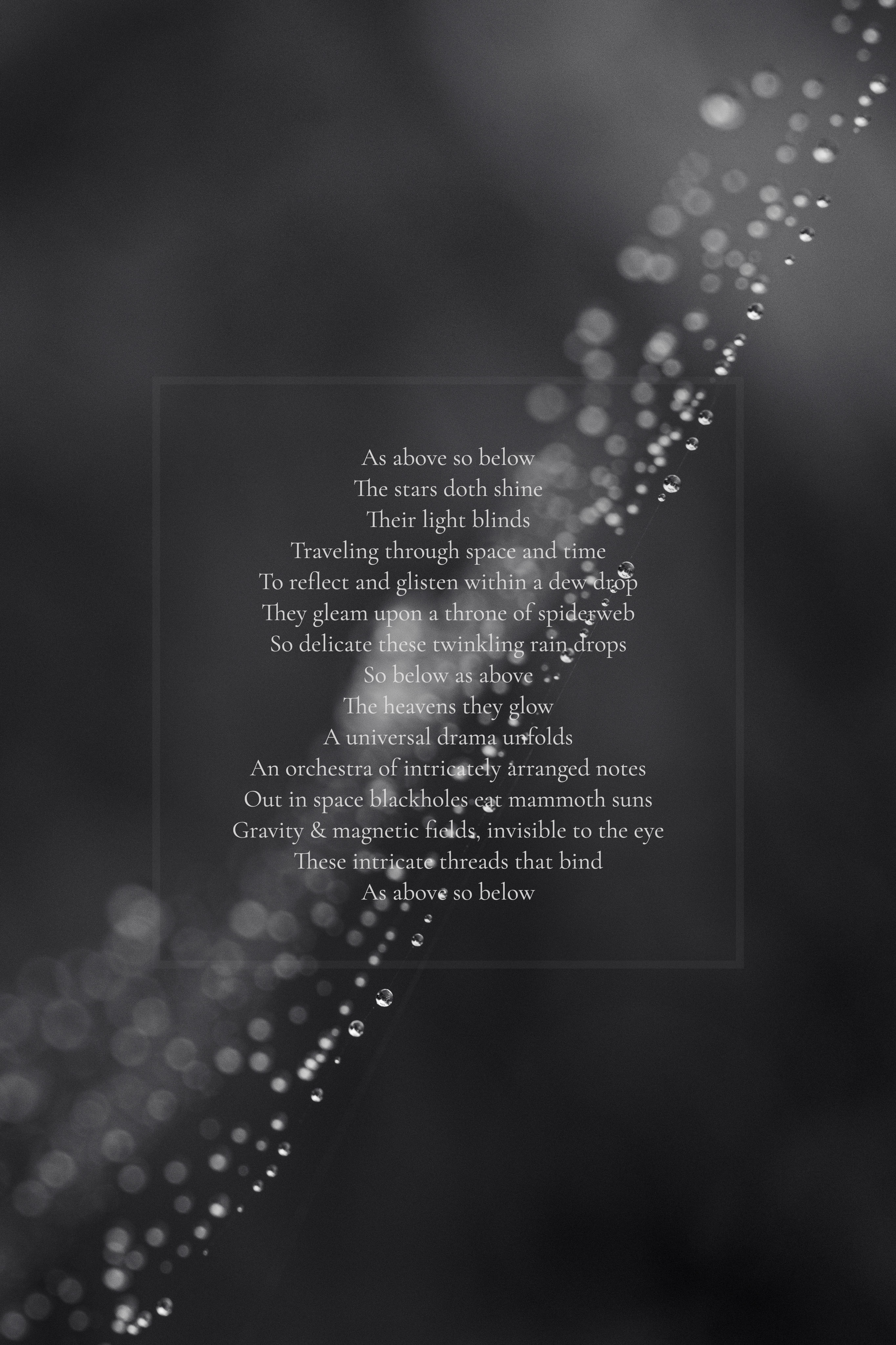 As Above So Below - The Poem