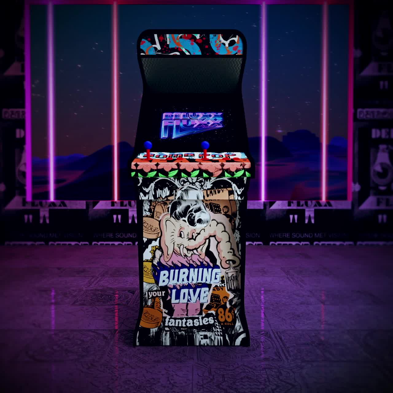 Bomb Pop Burning Cabinet #3/25